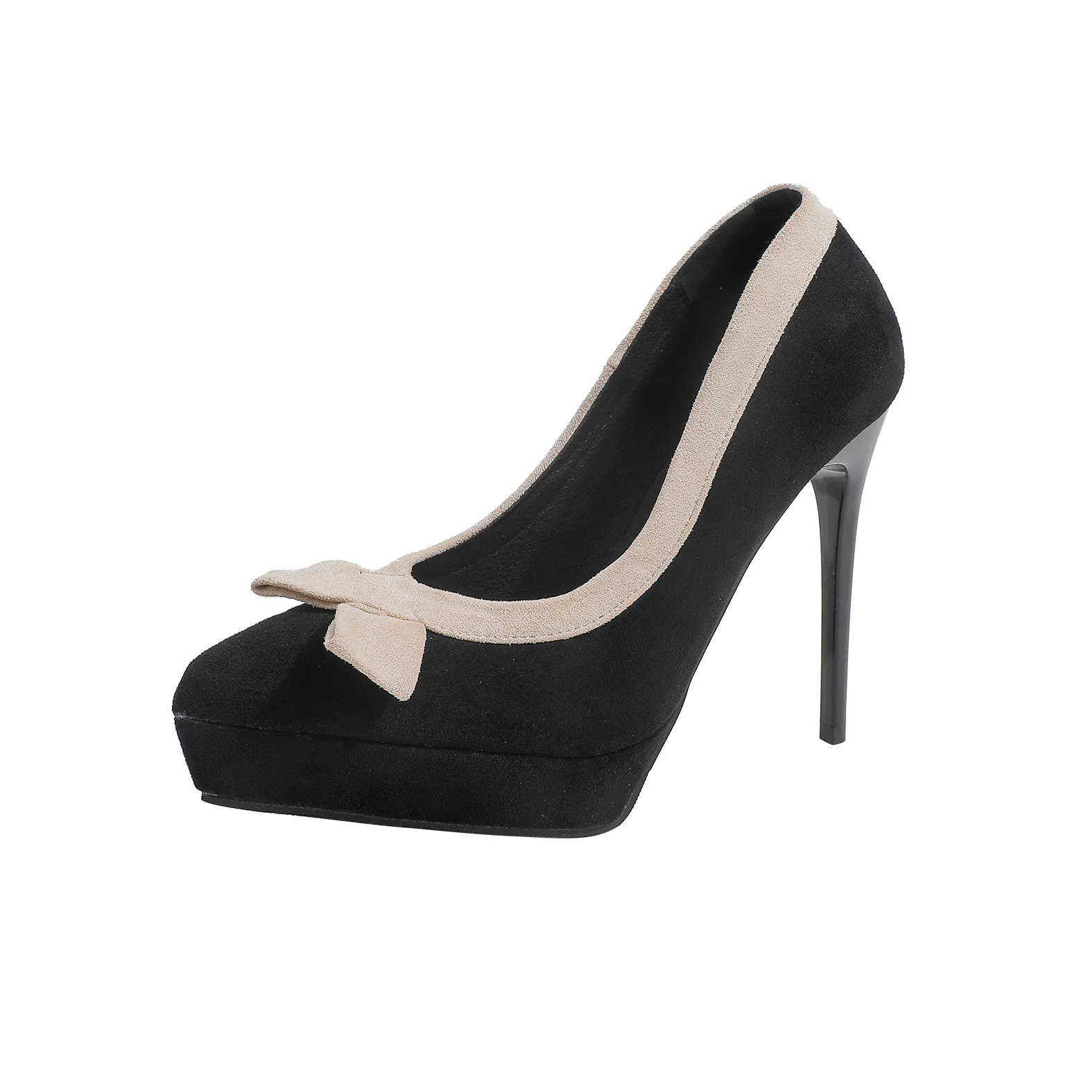 Wuji Узкий каблук Водонепроницаемая платформа Узкий каблук Высокие каблуки Женские