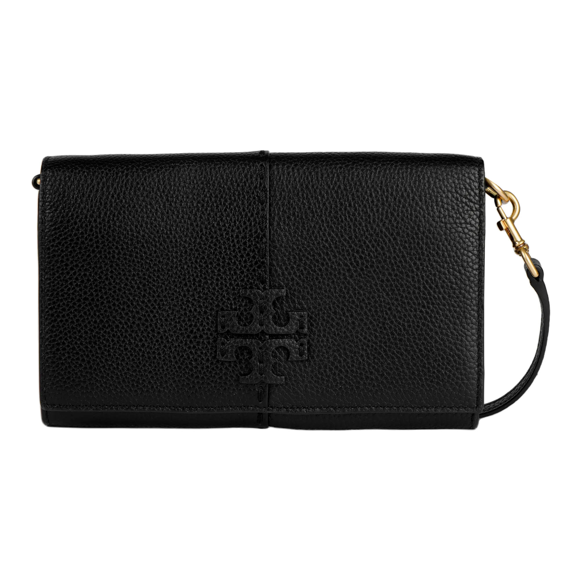 TORY BURCH McGraw Корова Кожа Ручная Сумка через плечо Сумка на плечо Женская Черная