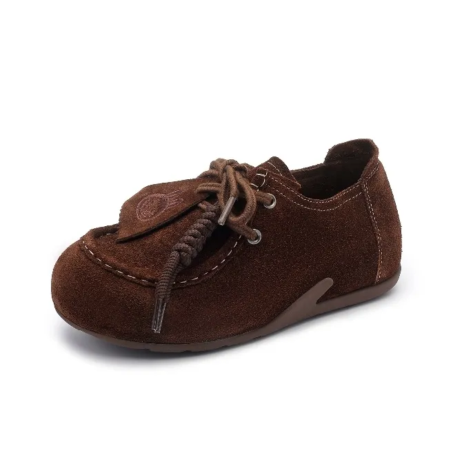 BAFFN Ткани вязаные Дизайн Кочевник Позиционирование стиля KANGAROO Обувь Женские повседневные туфли 4CM Женские Мокко