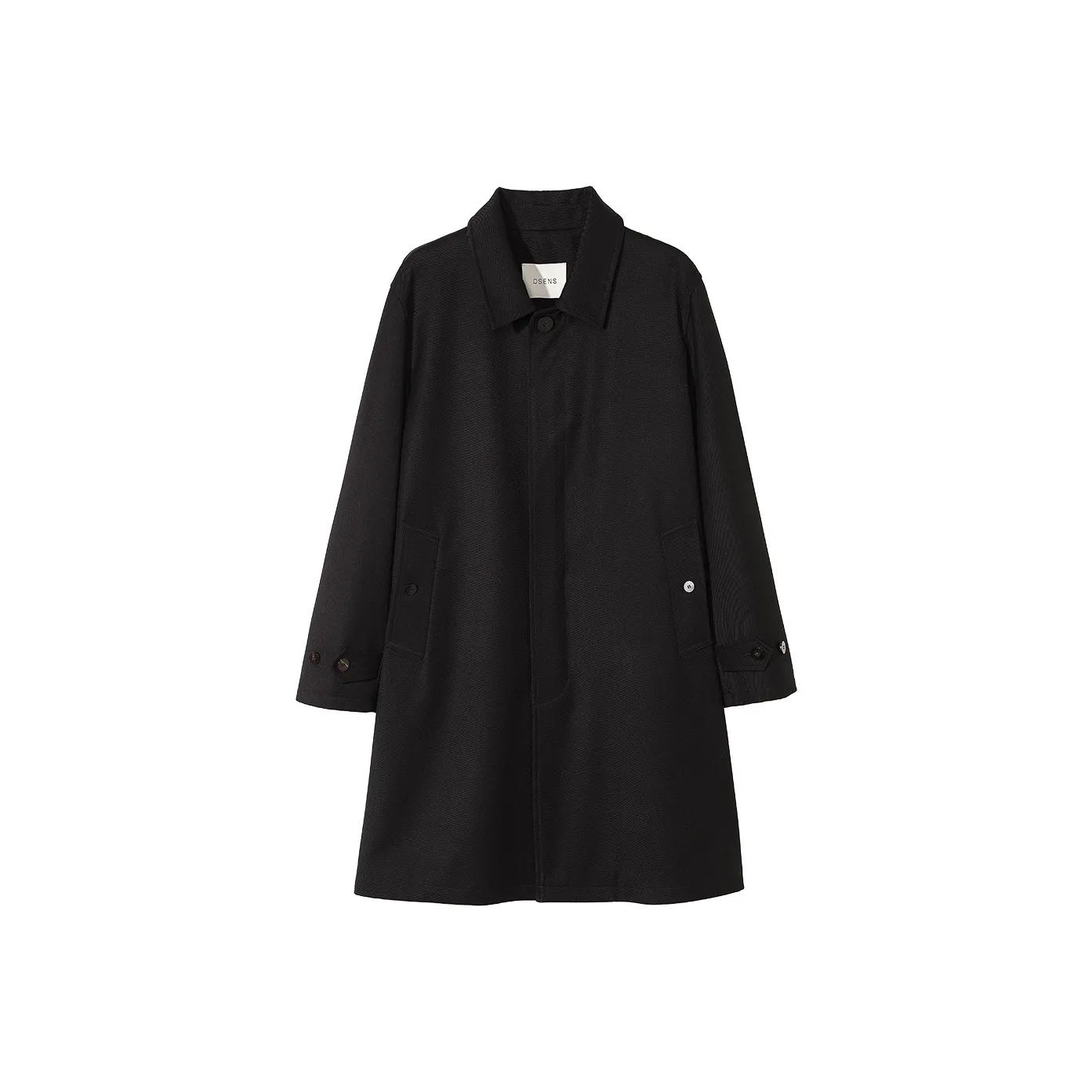 Osens Классический черный [В наличии] 40,2% овечья шерсть Мужской тренч