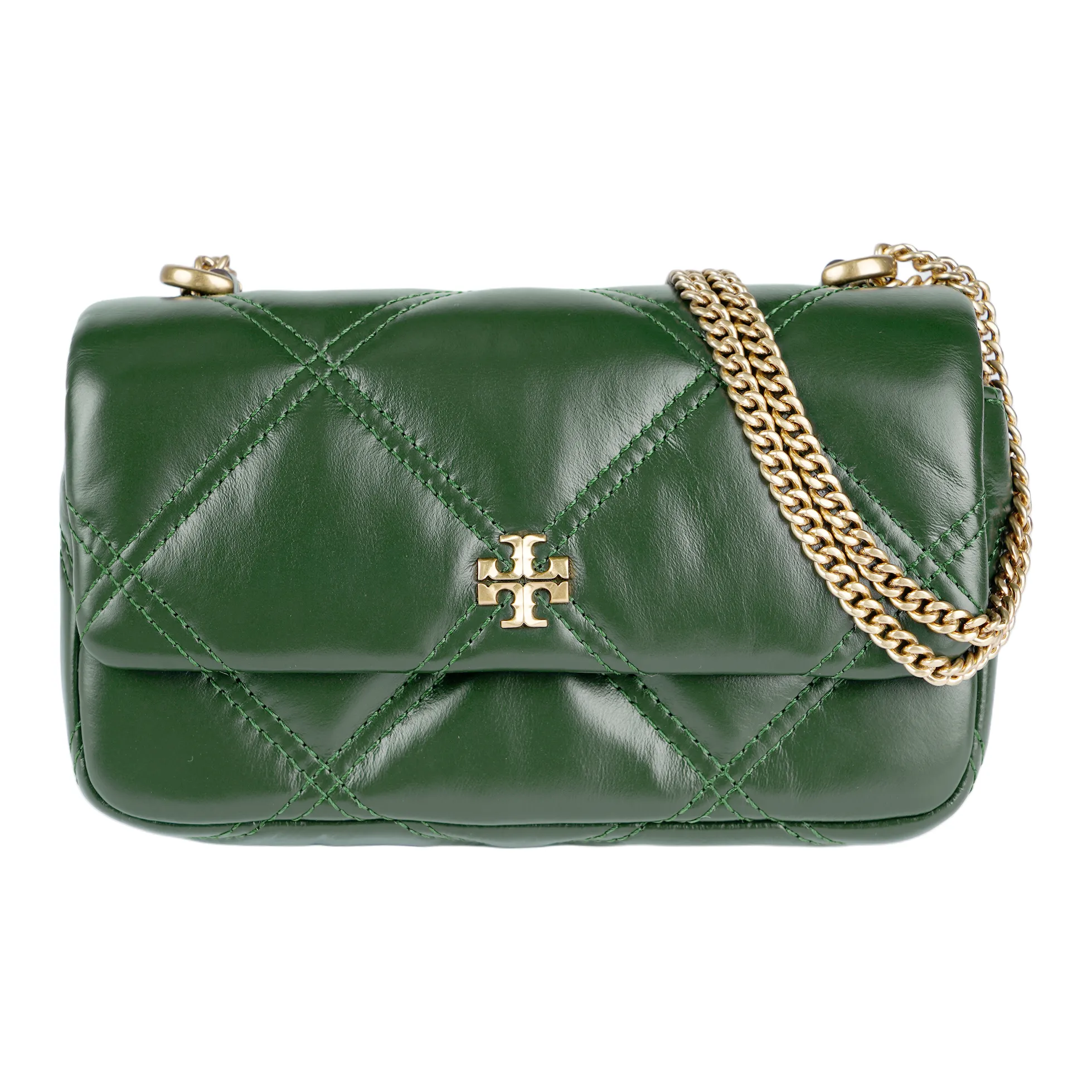 TORY BURCH Kira (Красный) Напп Кожа Сумка через плечо Мини Женская Зеленая