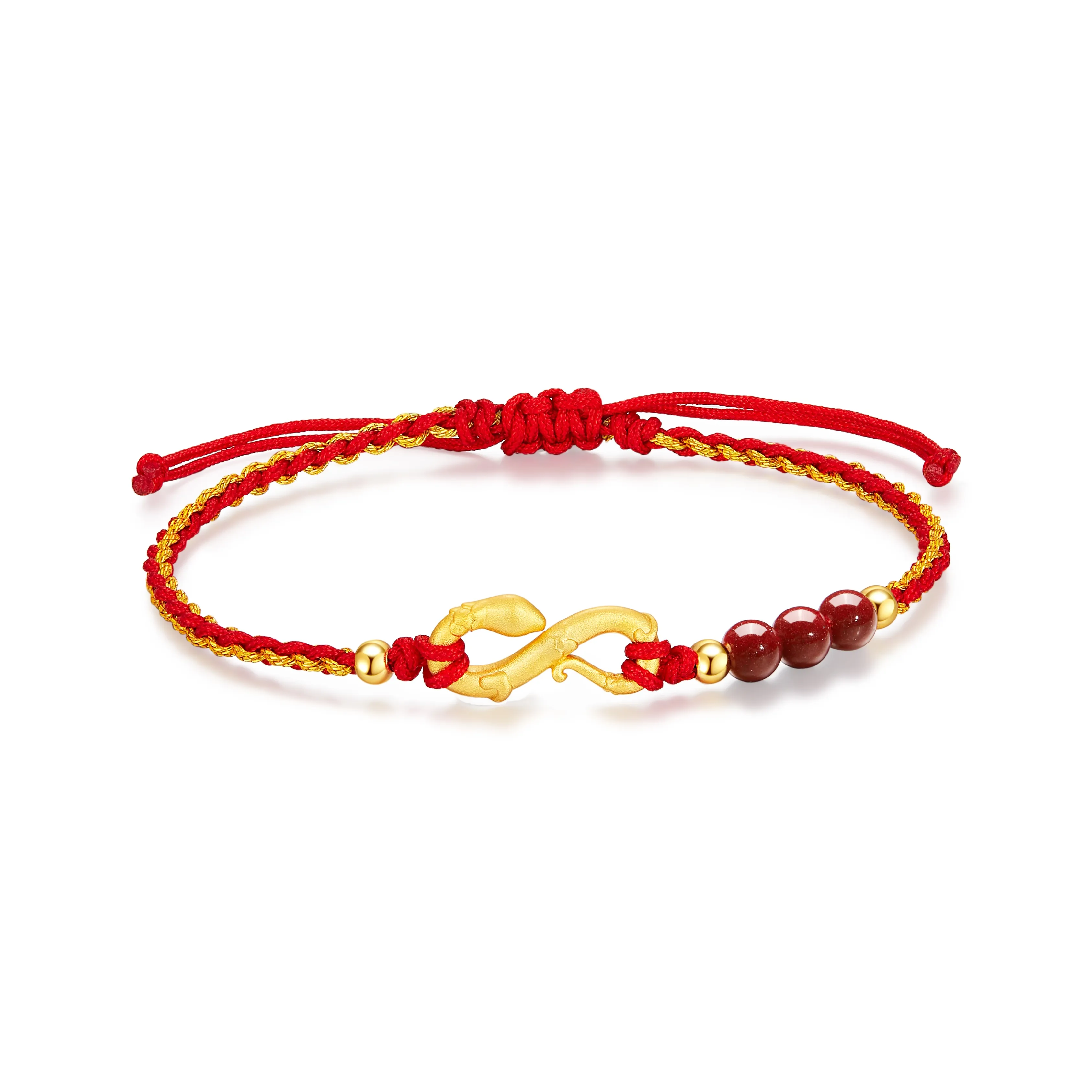 Central Fashion Reconstructed Cinnabar Bracelets Unisex