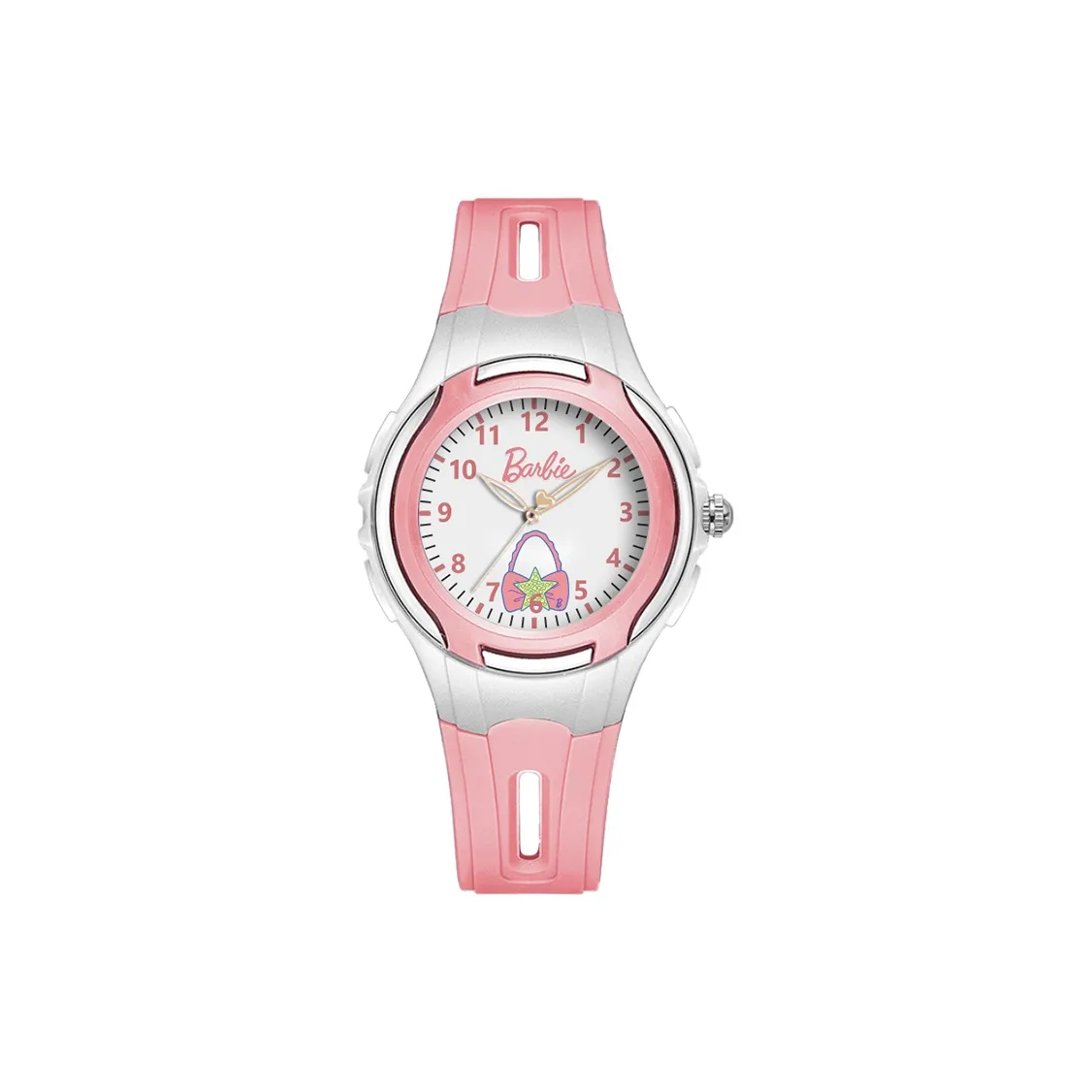 Барби Кварцевый механизм силиконовый ремешок женские часы белый циферблат