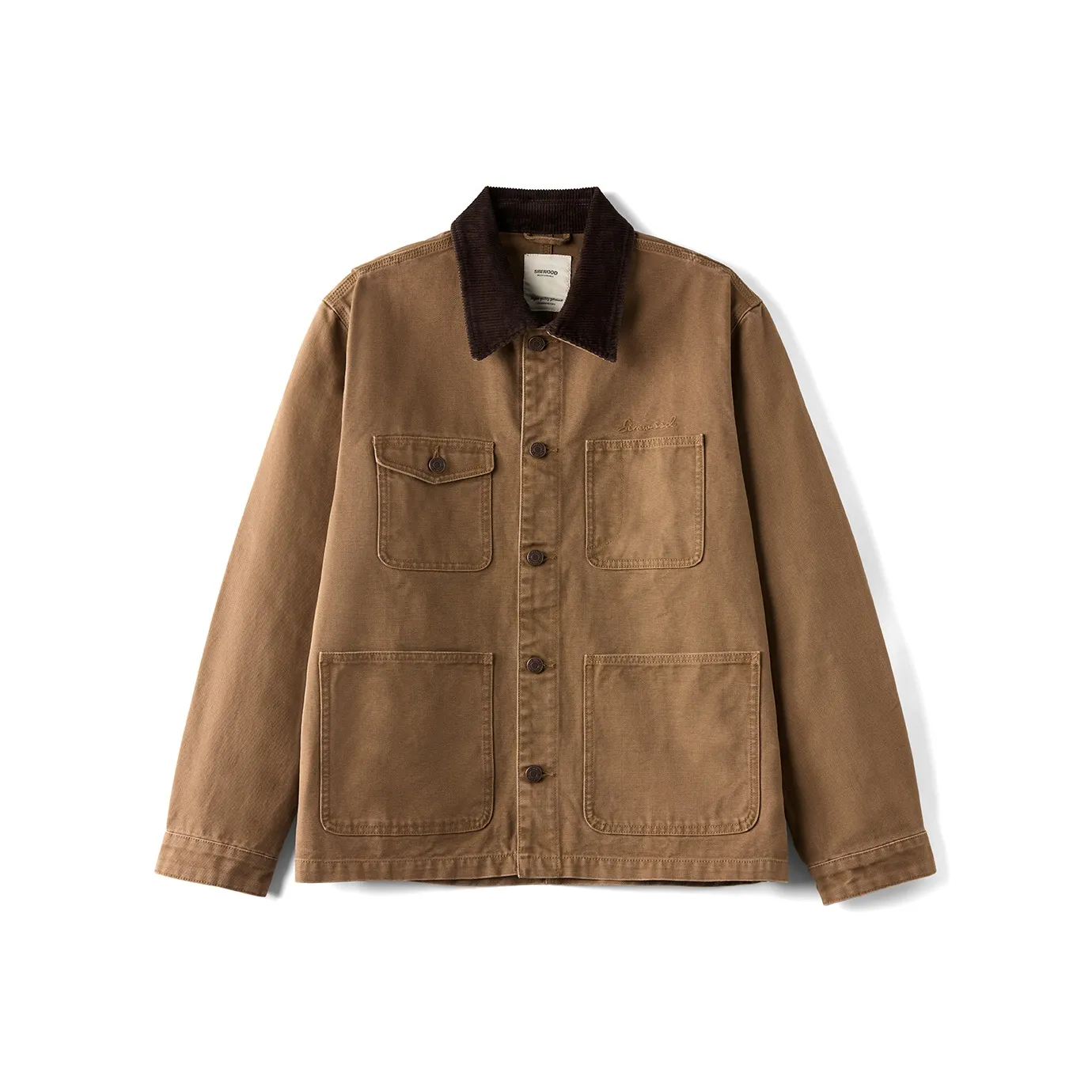 SIMWOOD Вымытый Коричневый Мужские Куртки