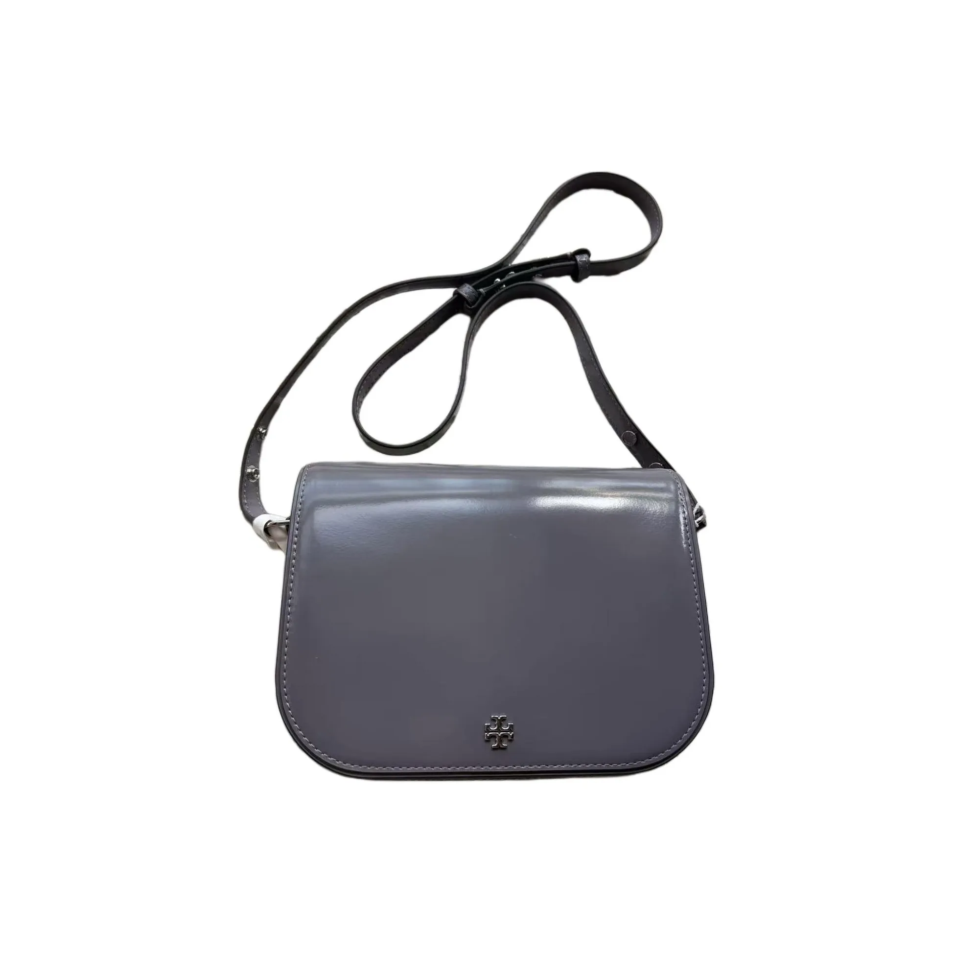 TORY BURCH Emerson Flip-Flop Saddle Bag Crossbody Bag Shoulder Bag Standard Women's Purple