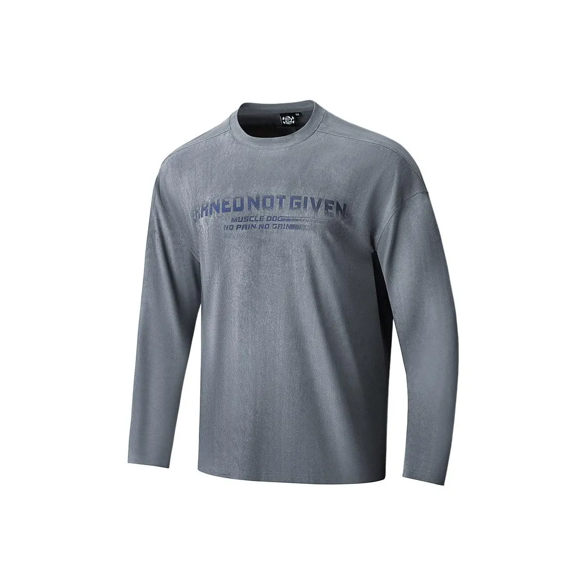 Muscle Dog Темно-серый Мужская T-рубашка