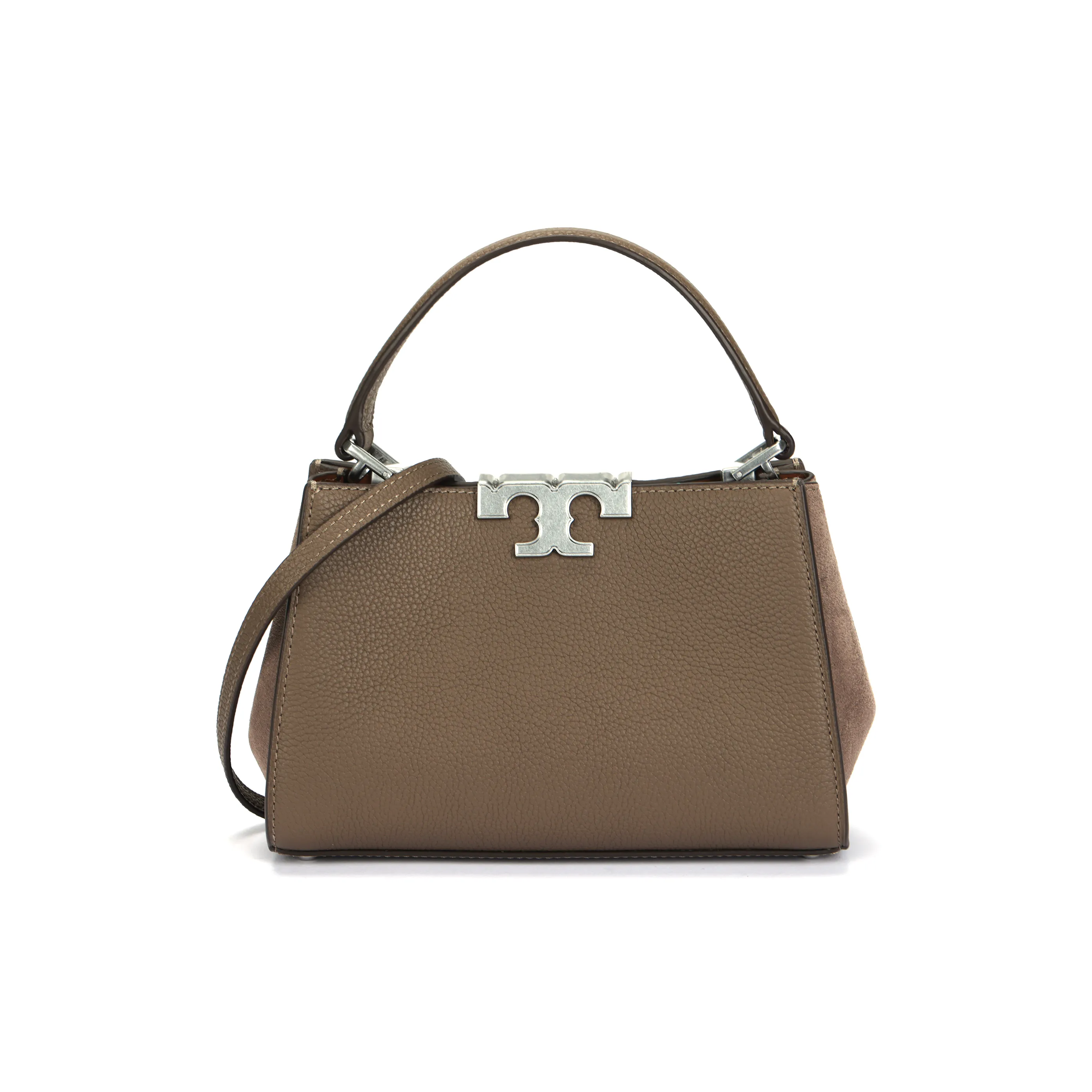TORY BURCH Eleanor Pebbled Mini Satchel Wild Mushroom
