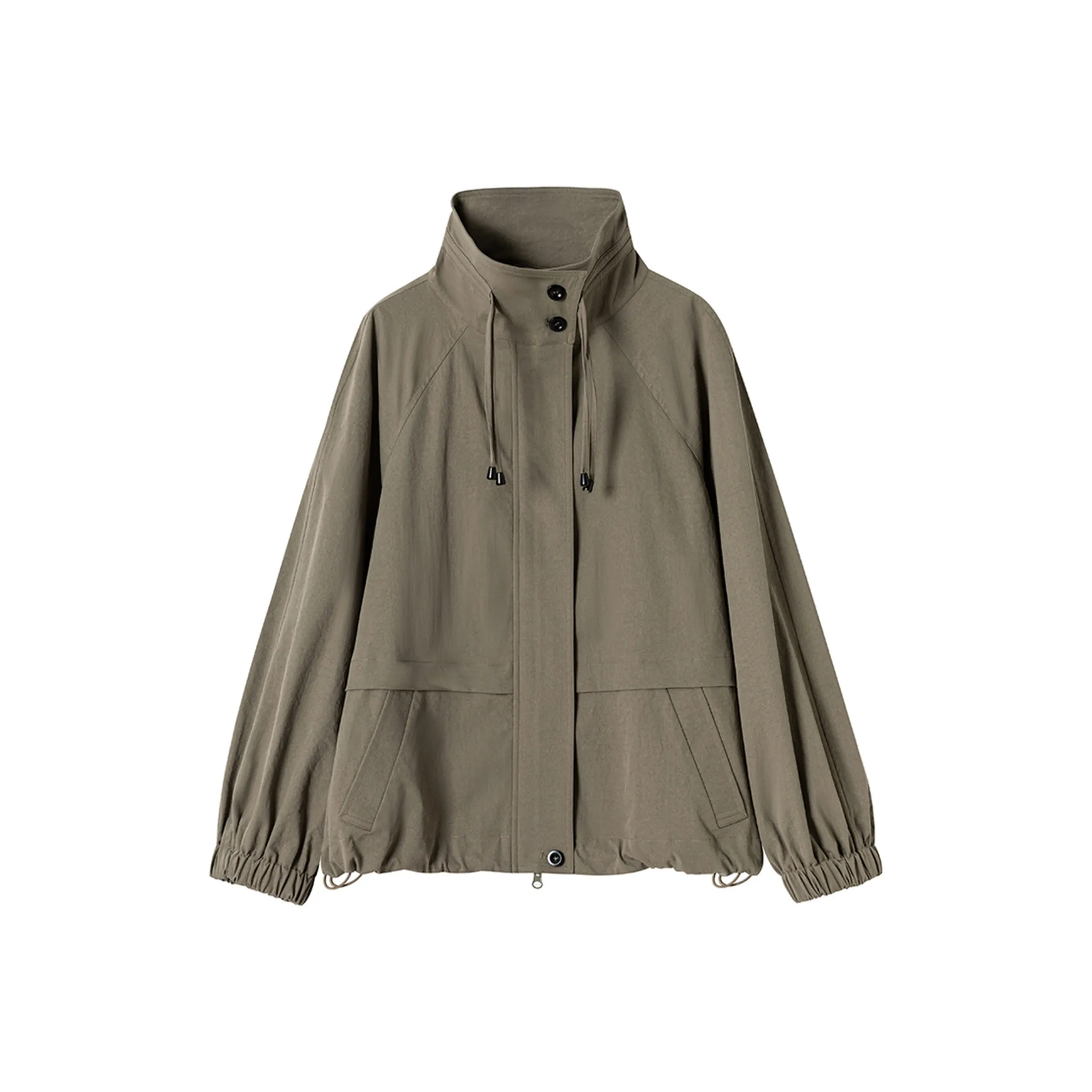 POWXV School Зеленый Женские Кожаные Куртки