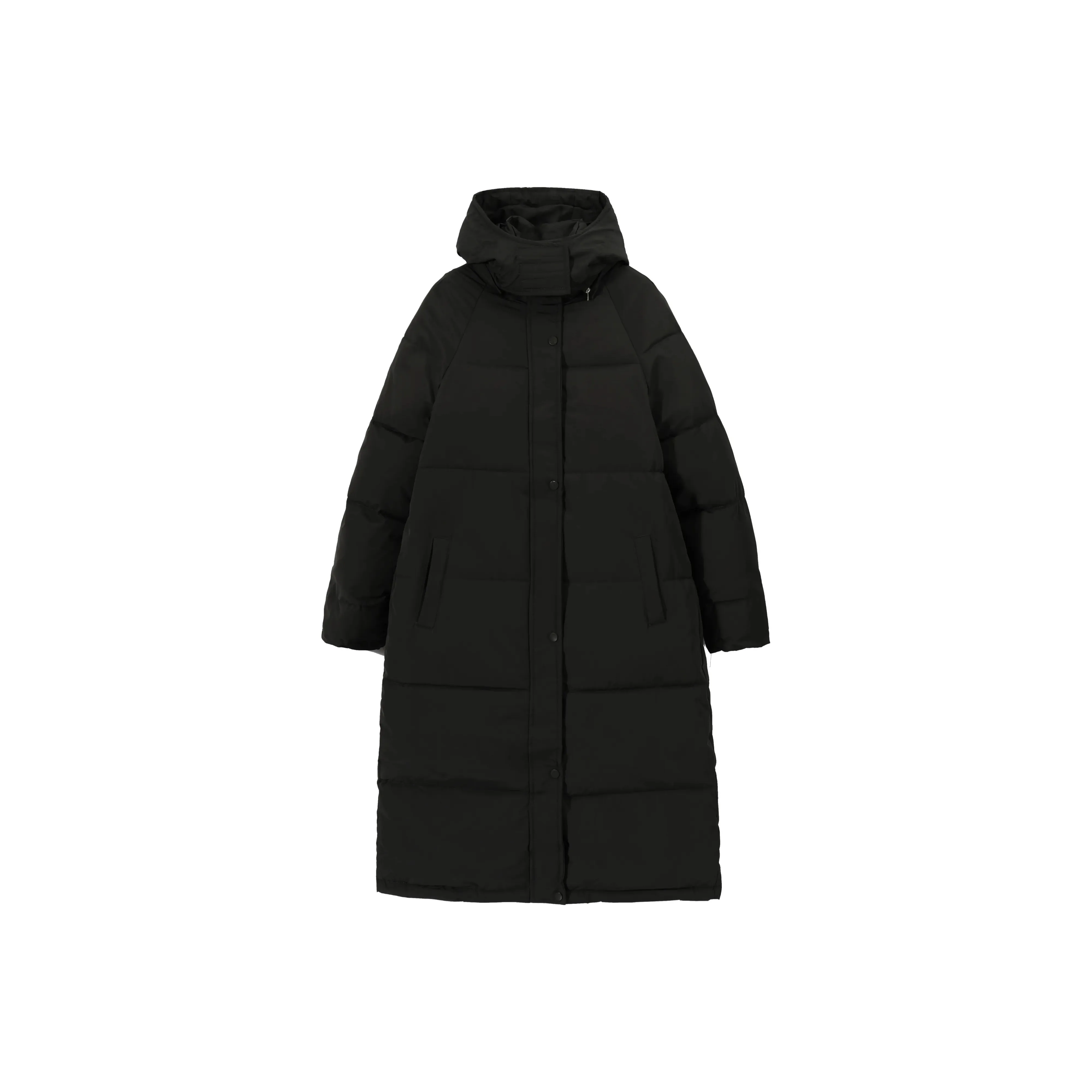 ETSE Черный MID Длина Пуховая куртка Женские Пуховики (пуховики)