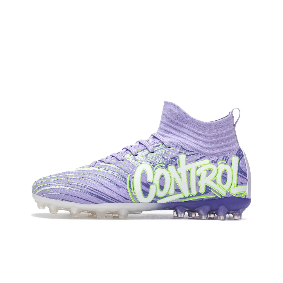 Vibrant Foot FG Твердый грунт Искусственный шип Естественная трава Покрытие Поддержка Футбольные бутсы Унисекс Фиолетовый