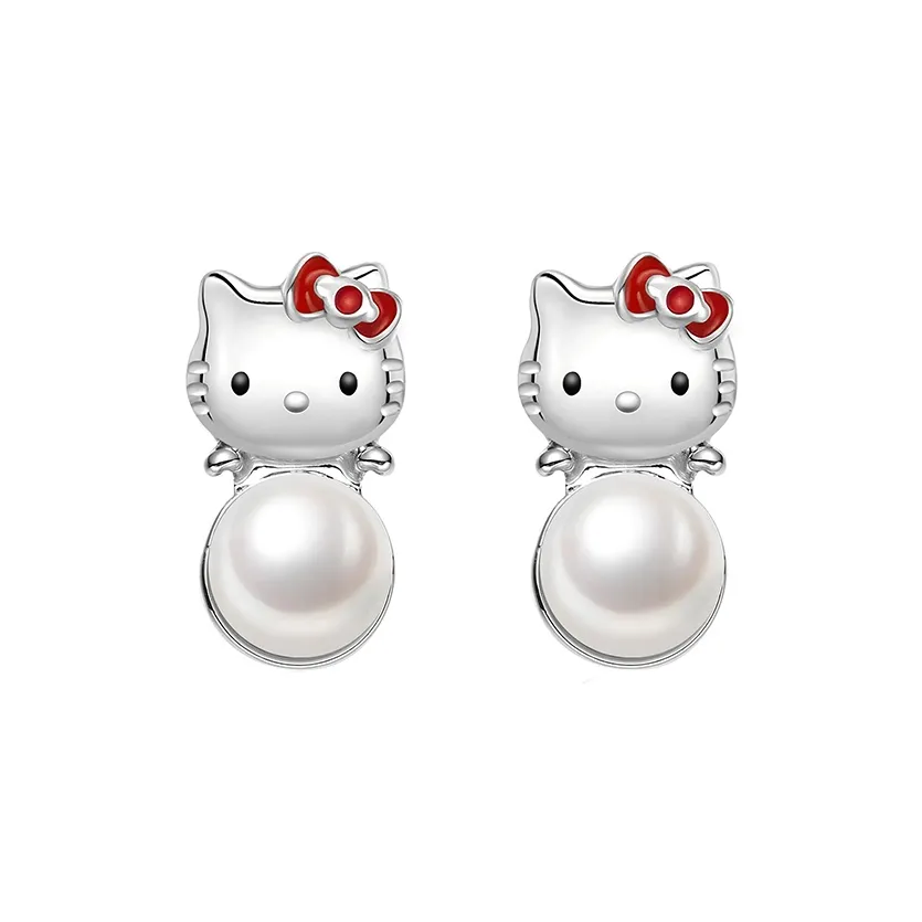 Sanrio x Hello Kitty Сплав Серьги-гвоздики Женские