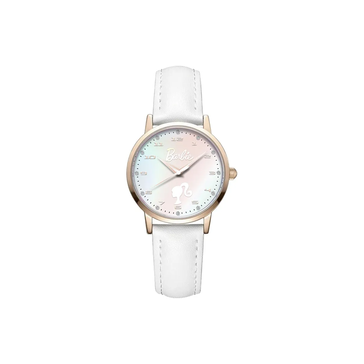 Барби Кварцевый механизм натуральная кожа ремень женские часы жемчужная раковина цвет циферблат часов