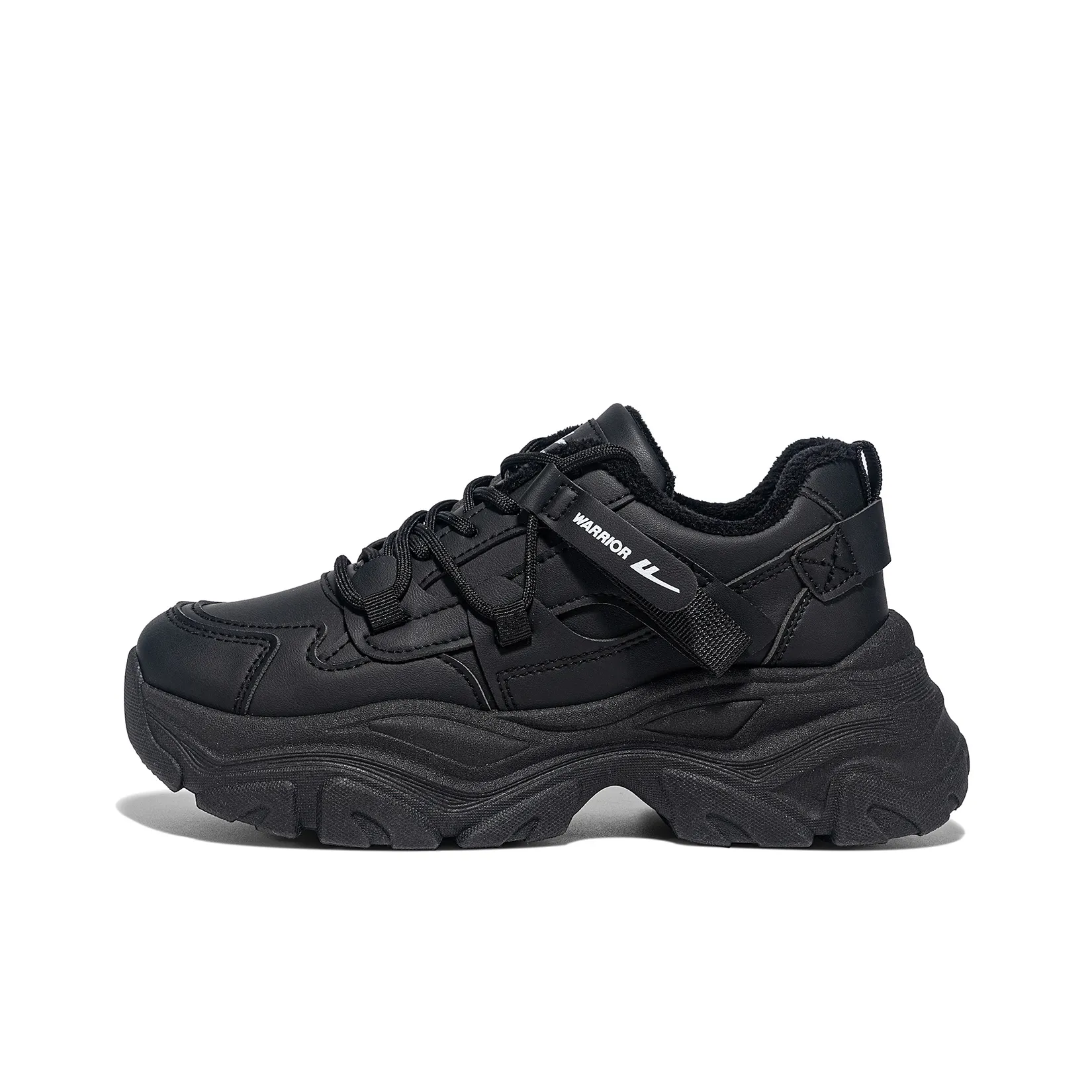 Warrior Спортивная обувь Амортизация Баланс Легкий Увеличение Высоты Термический Низкий Топ Подошва Женская Черная