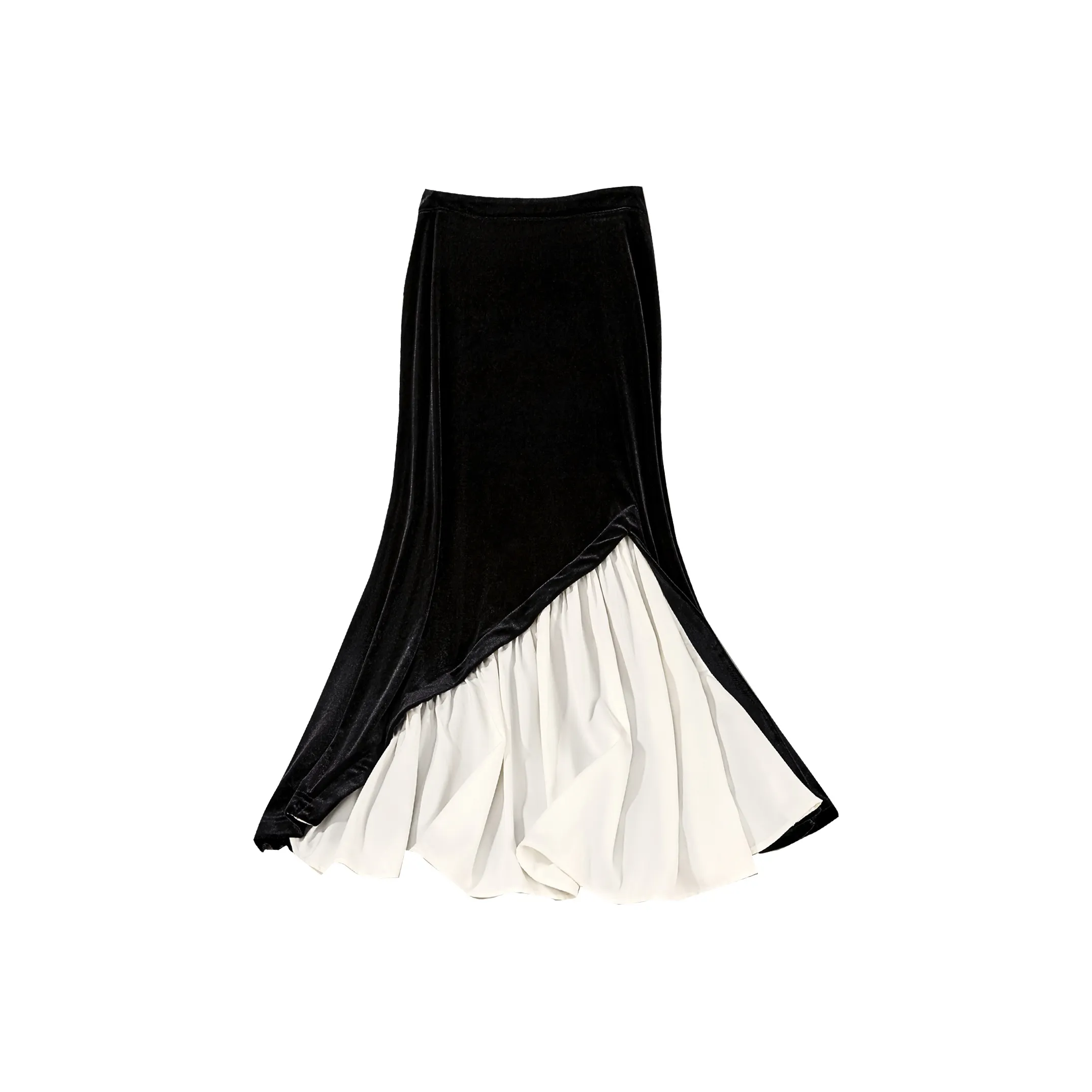 TOUCH Повседневный Длинный Юбка Женская Черный Черный