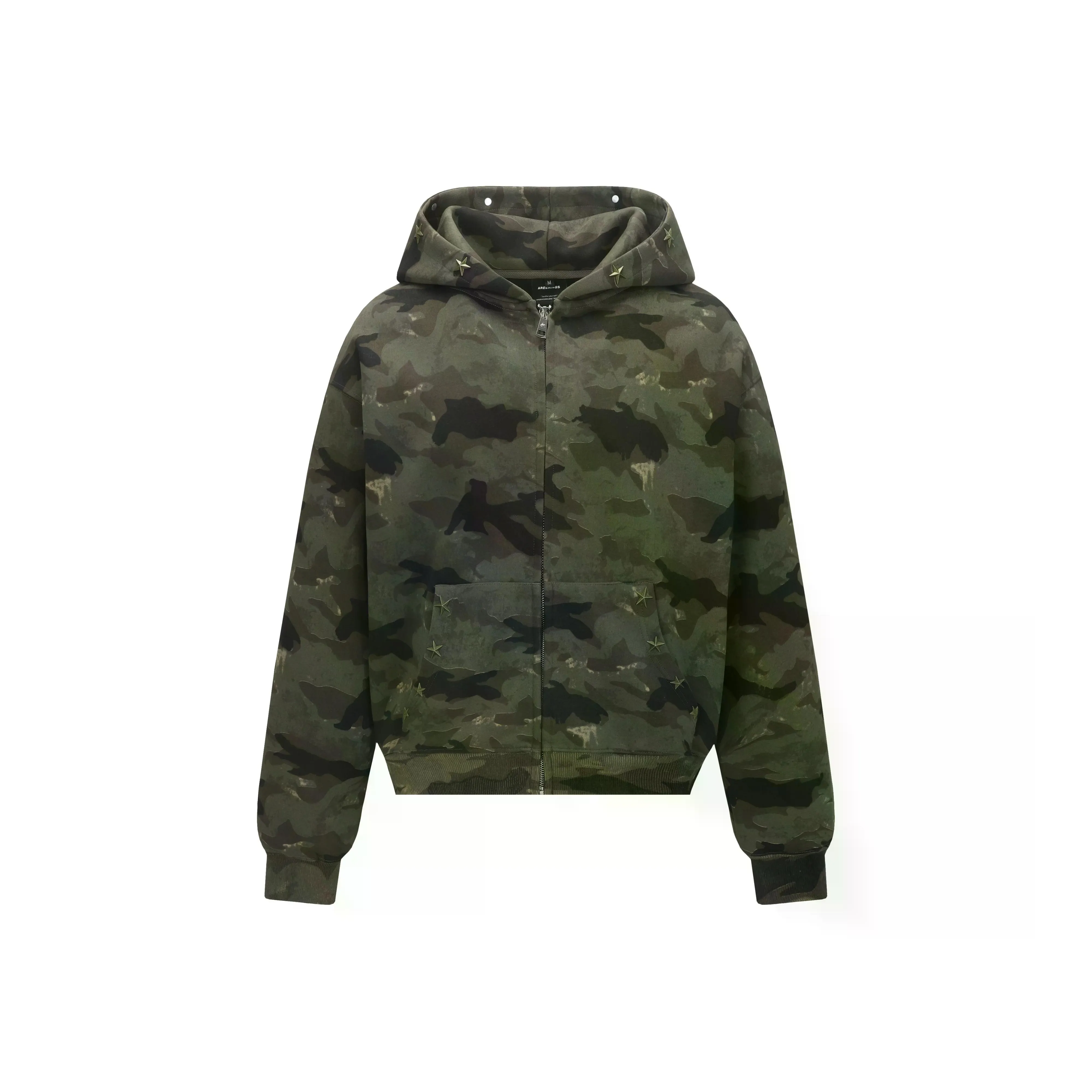 WAYHWEI Зеленый камуфляж унисекс свитшоты