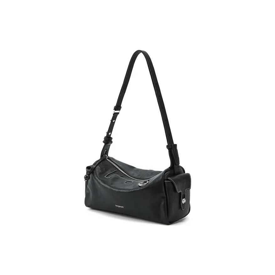 Songmont Коровья кожа Сумка через плечо Мини Женская Белая