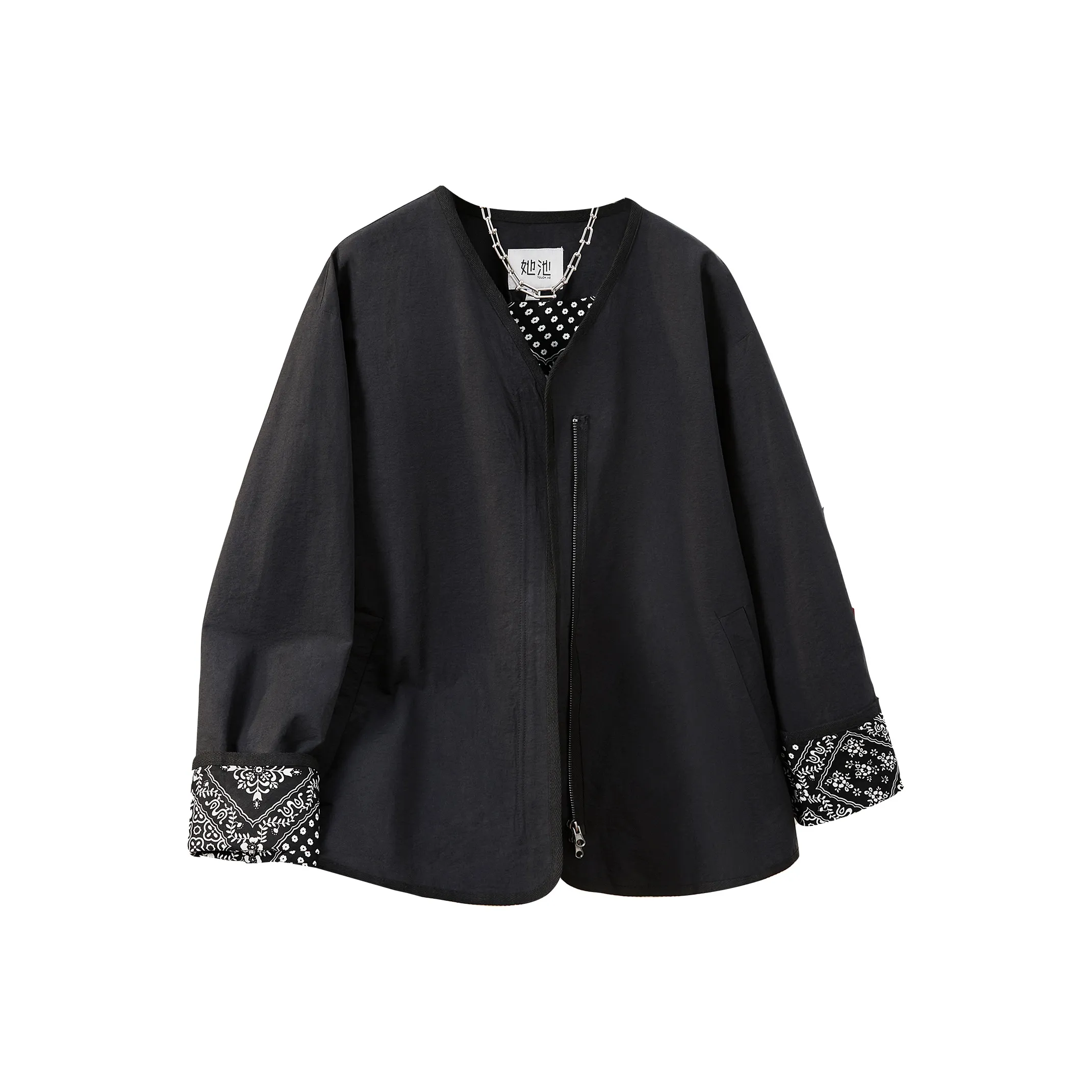 TOUCH Черное Женское Короткое Пальто