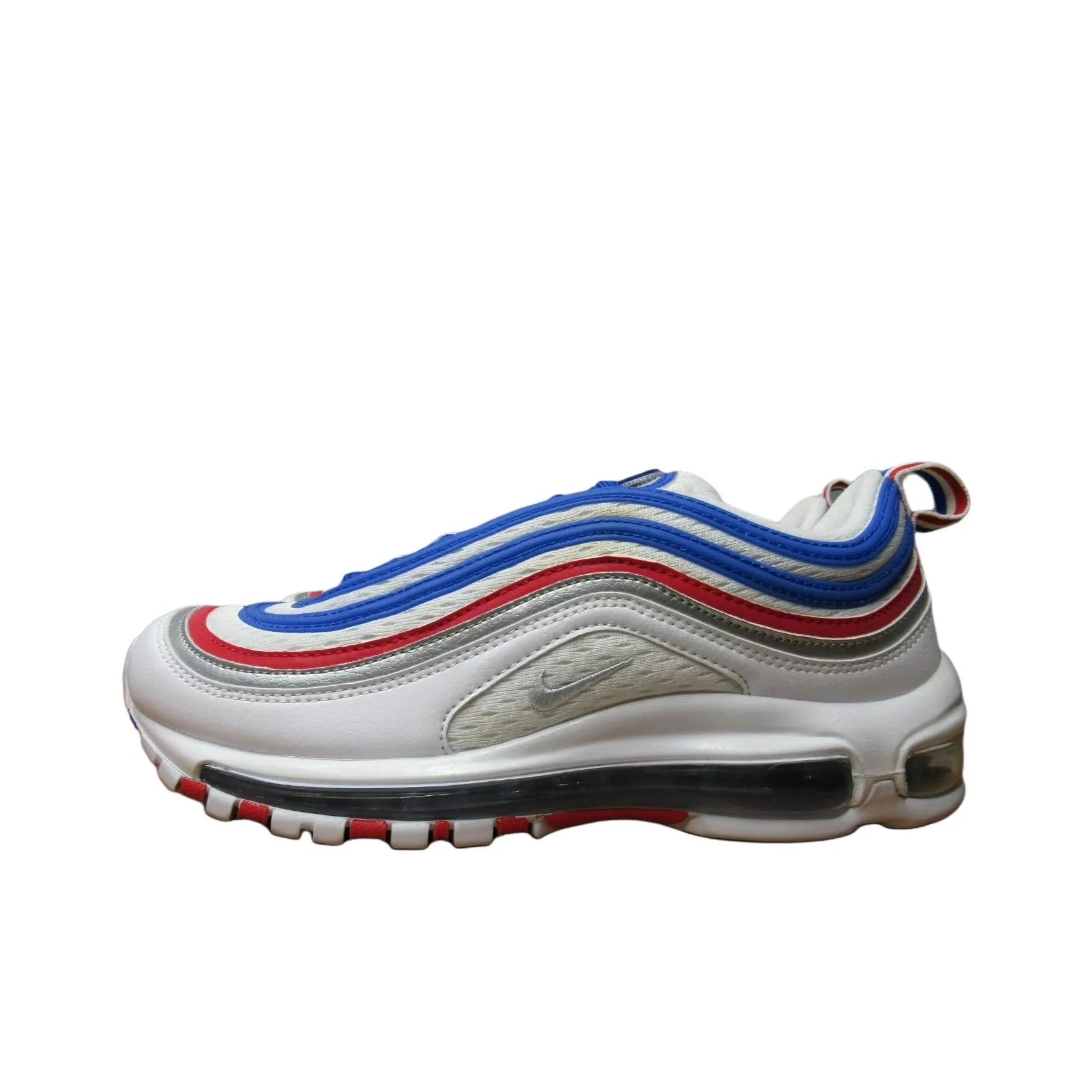 Nike Air Max 97 Low Топ Air Cushion Повседневные Беговые Кроссовки Унисекс Металлический Серебристый