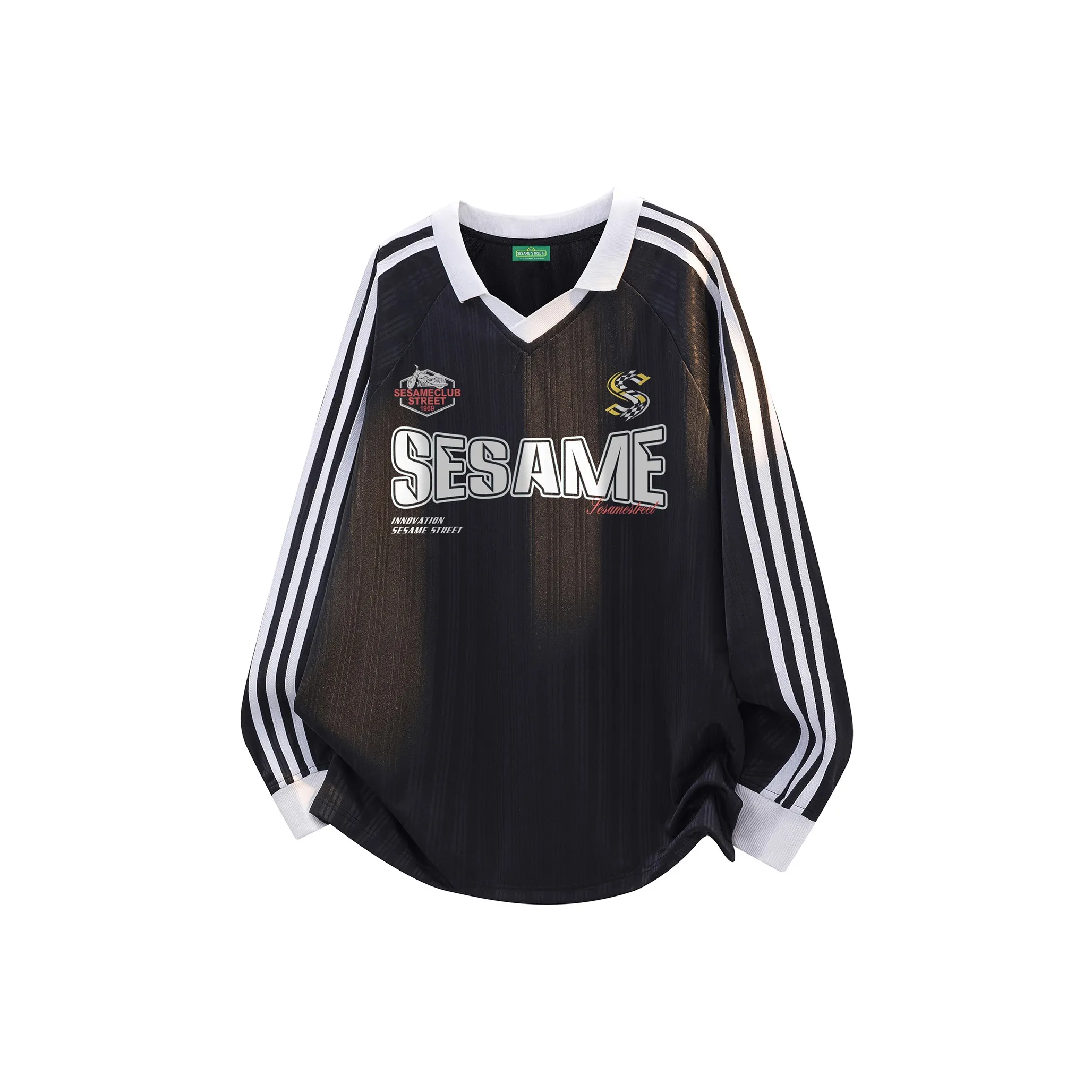 Улица Сезам Длинный рукав Т-рубашка Унисекс