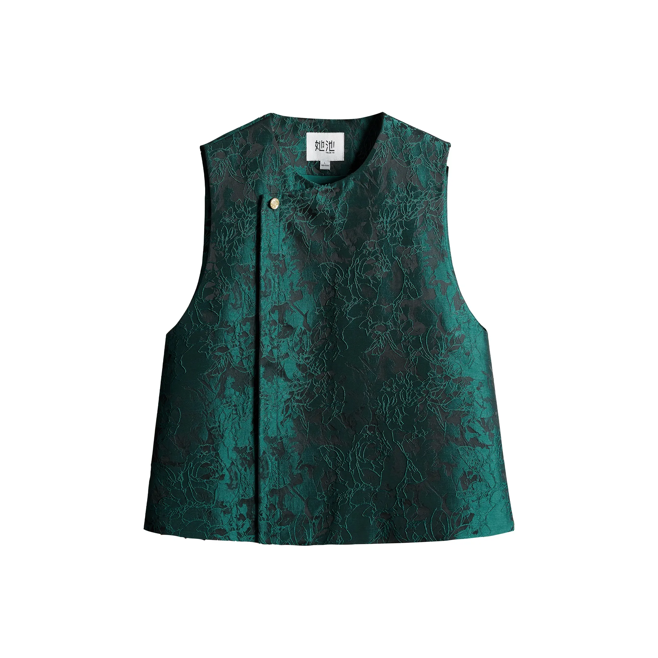 TOUCH Темно-зеленый Женский жилет