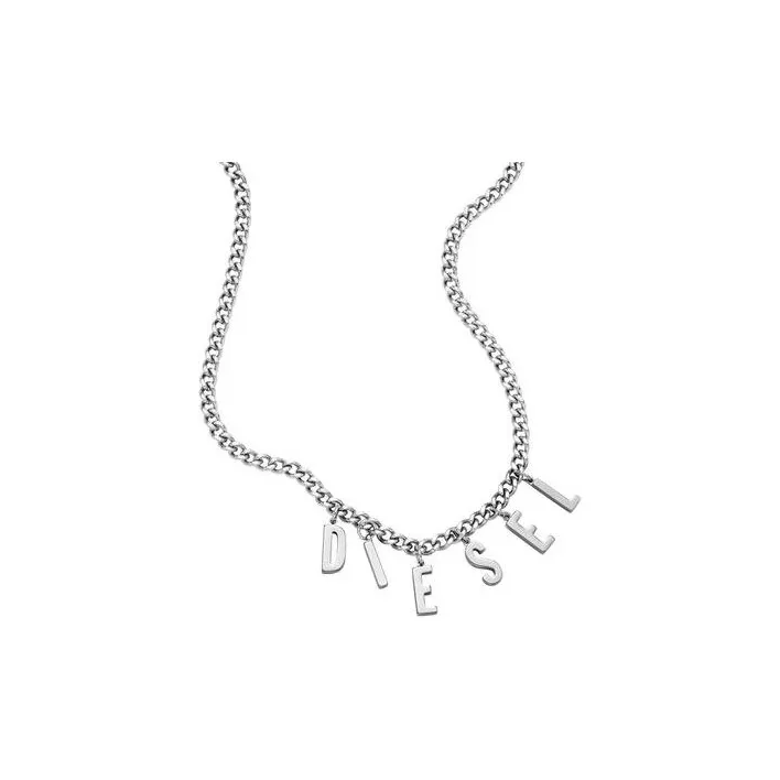 DIESEL Ожерелья Унисекс Серебряный