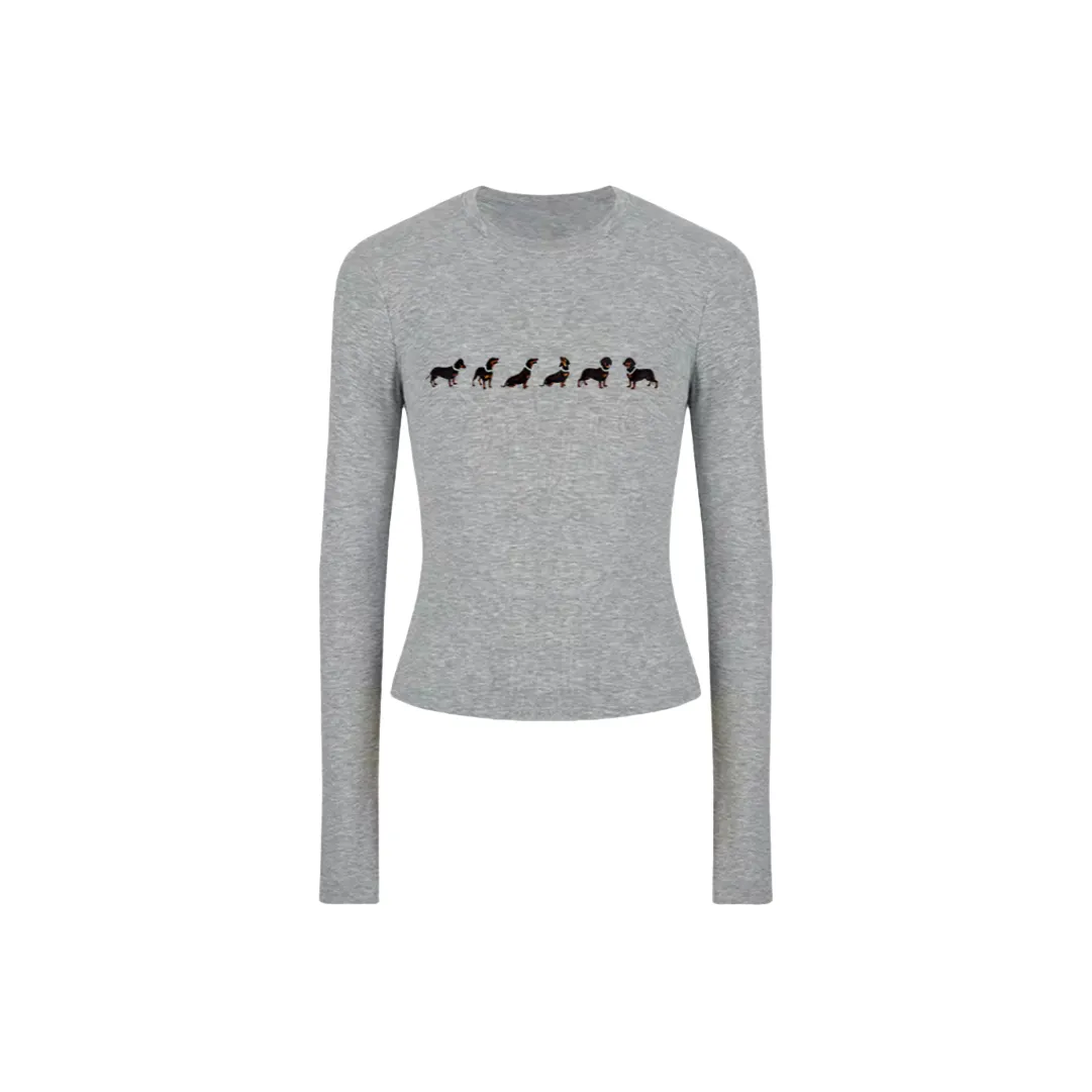 Pa33word Серый Женские T-рубашки