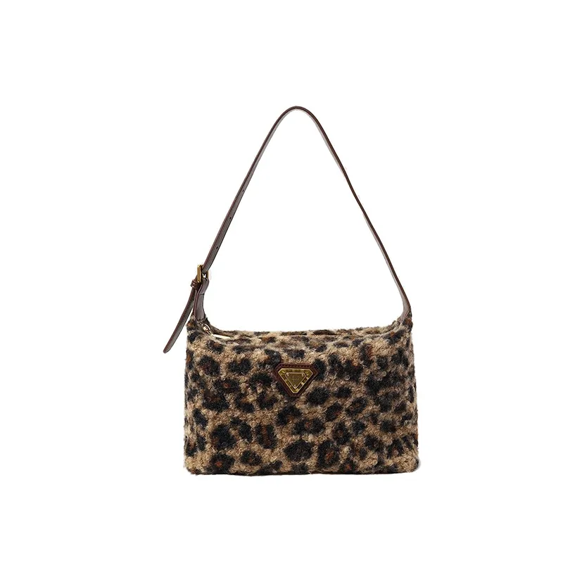 Chio'2nd Ткань Тоут Сумка Плечевая Сумка Стандартная Женская с Леопардовым Принтом