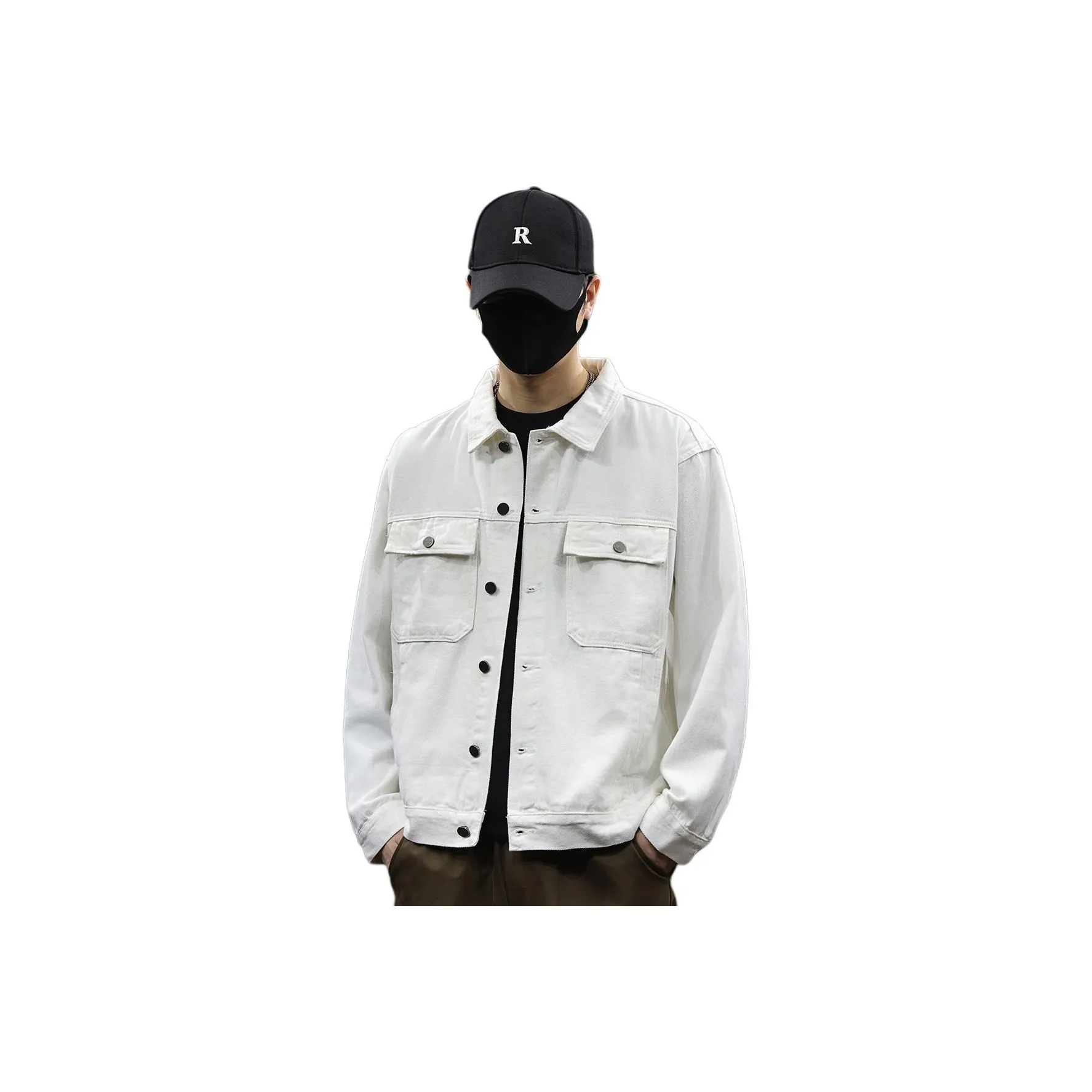 Tonlion Белый Унисекс Джинсовые куртки