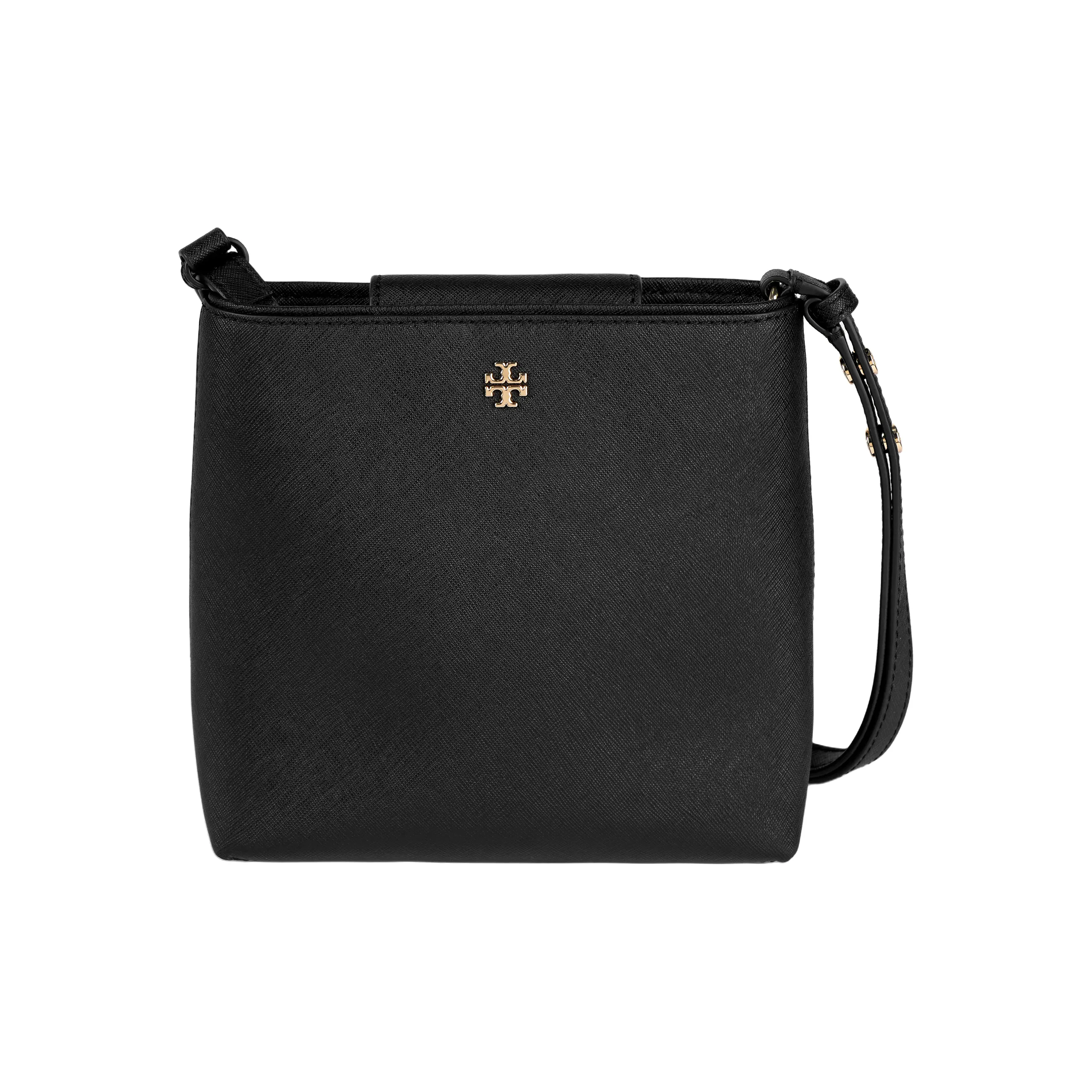 Tory Burch Emerson Кожа Сумка-ведро Портативная Сумка через плечо Маленькая Женская Черная