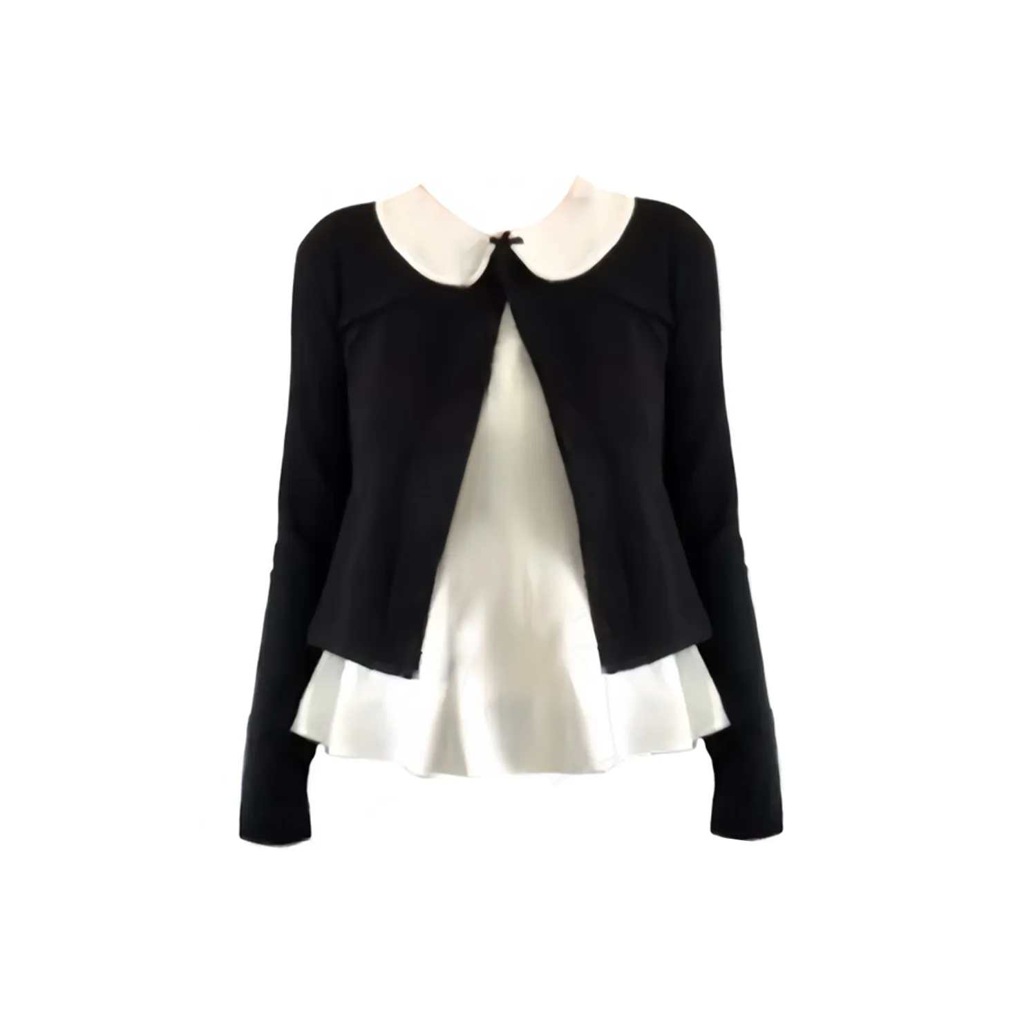 SDN by41 Черный+Белый Женские Повседневные Костюмы