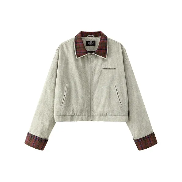 CHUU Light Gray Women's Short Coat CHUU Светло-серый женский короткий пальто