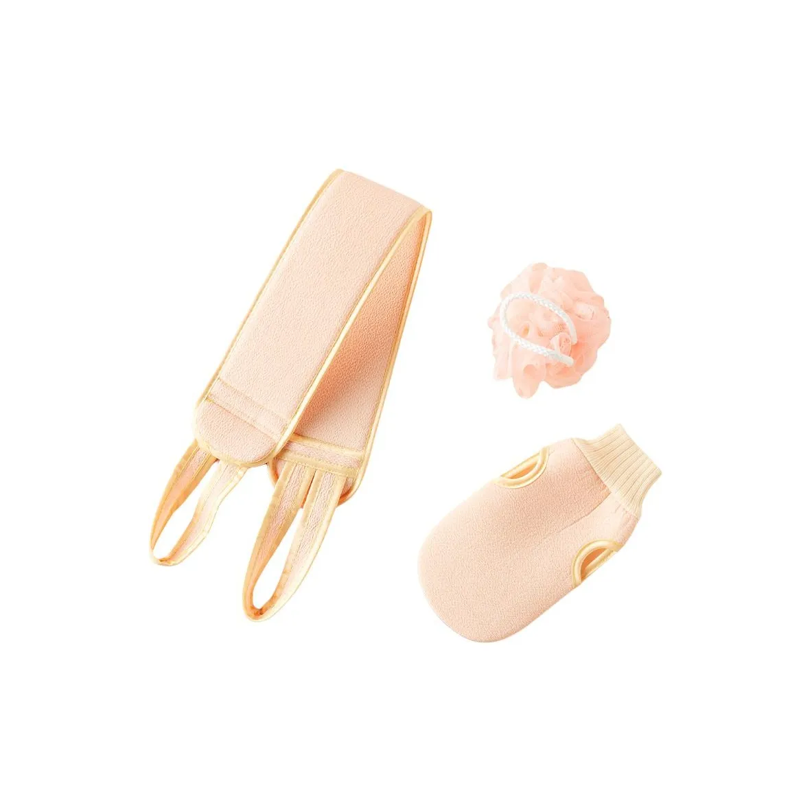 SHUXIAOSHE Двойная сторона губка для ванной и отшелушивающее полотенце набор из 3 штук для ванной и практического отшелушивания одежды