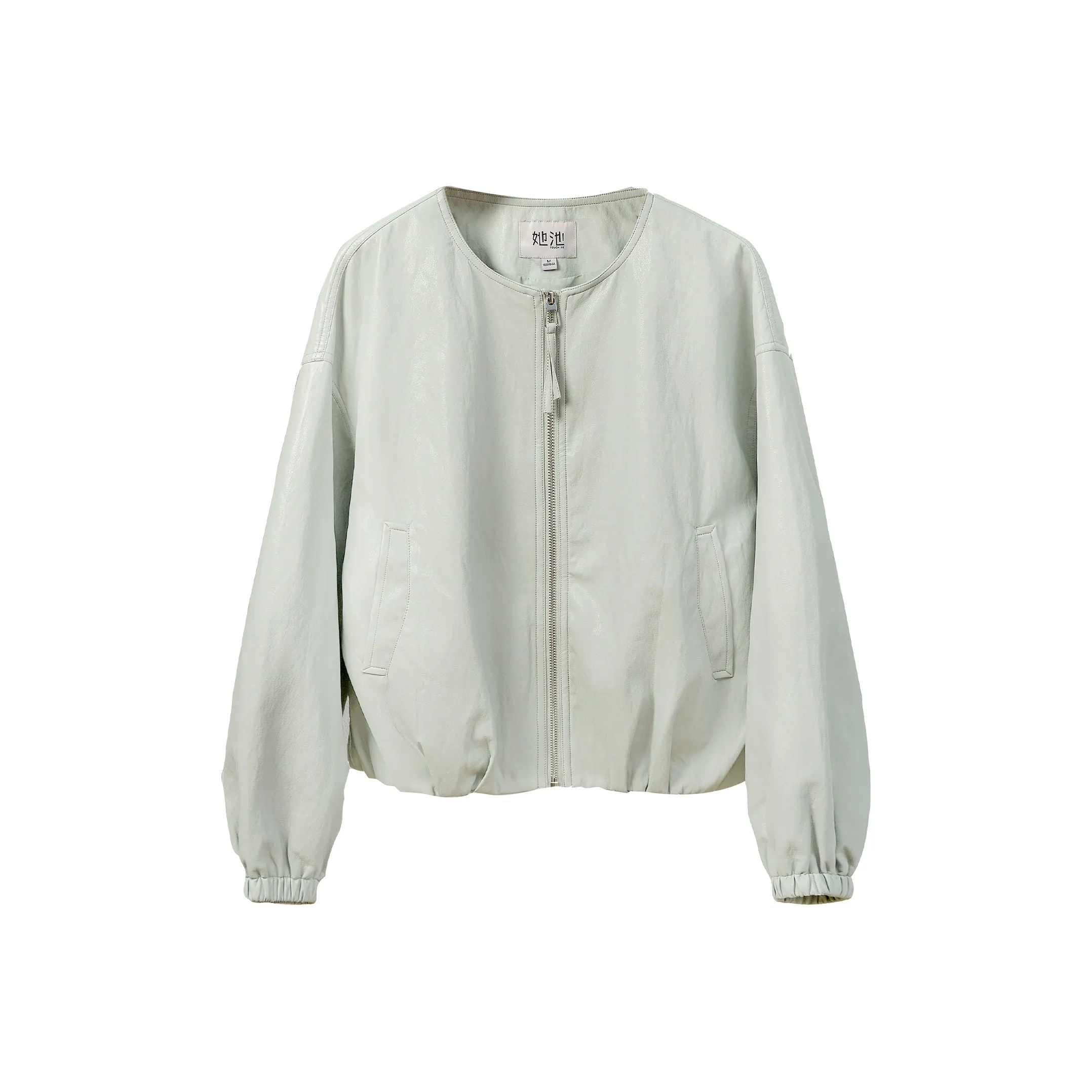 TOUCH Зеленый Горох Женская Кожаная Куртка