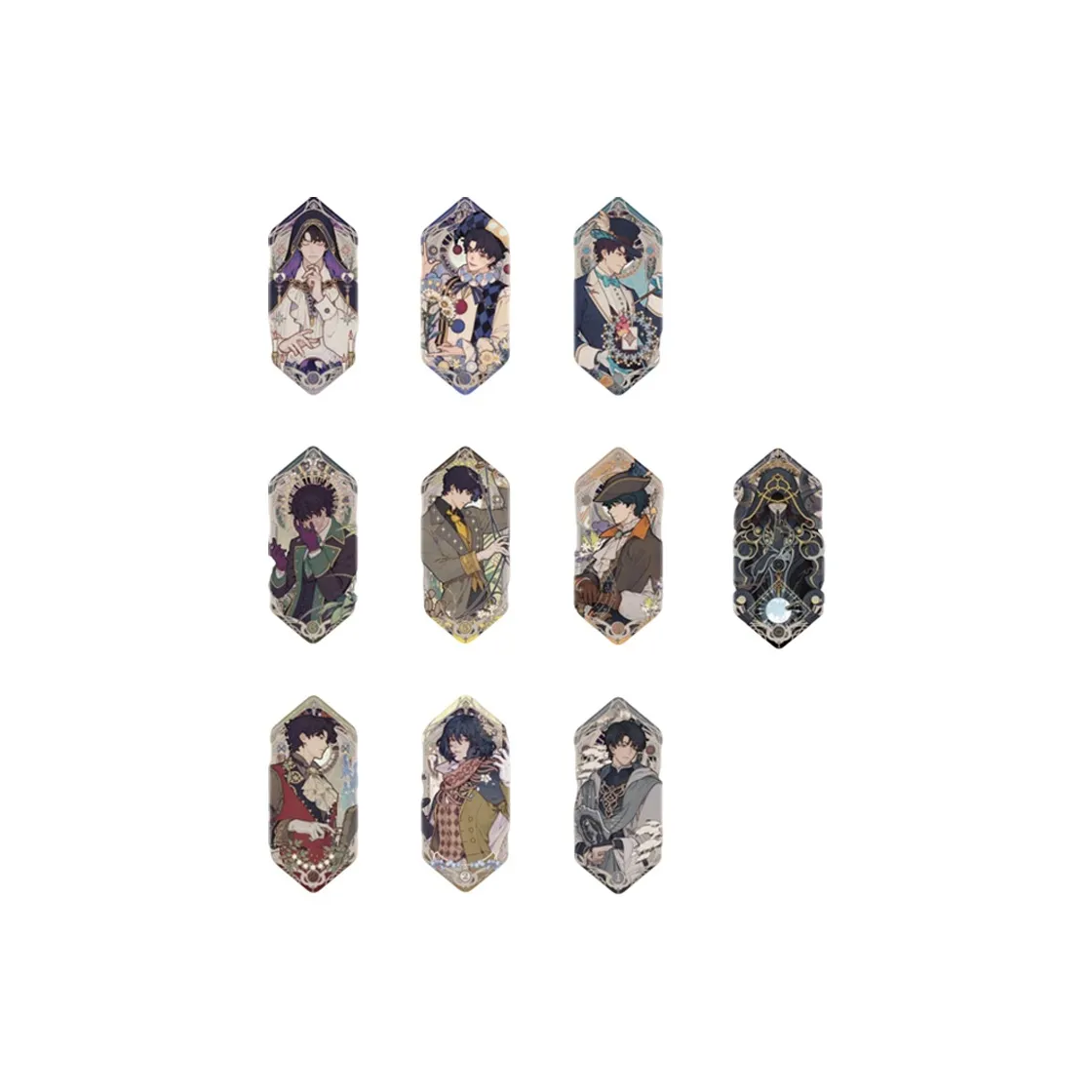 GUANGBO Lord OF The Mysteries Коллаборация Значок Diviner's Faceless Man Fool Ромб Жестяной Значки