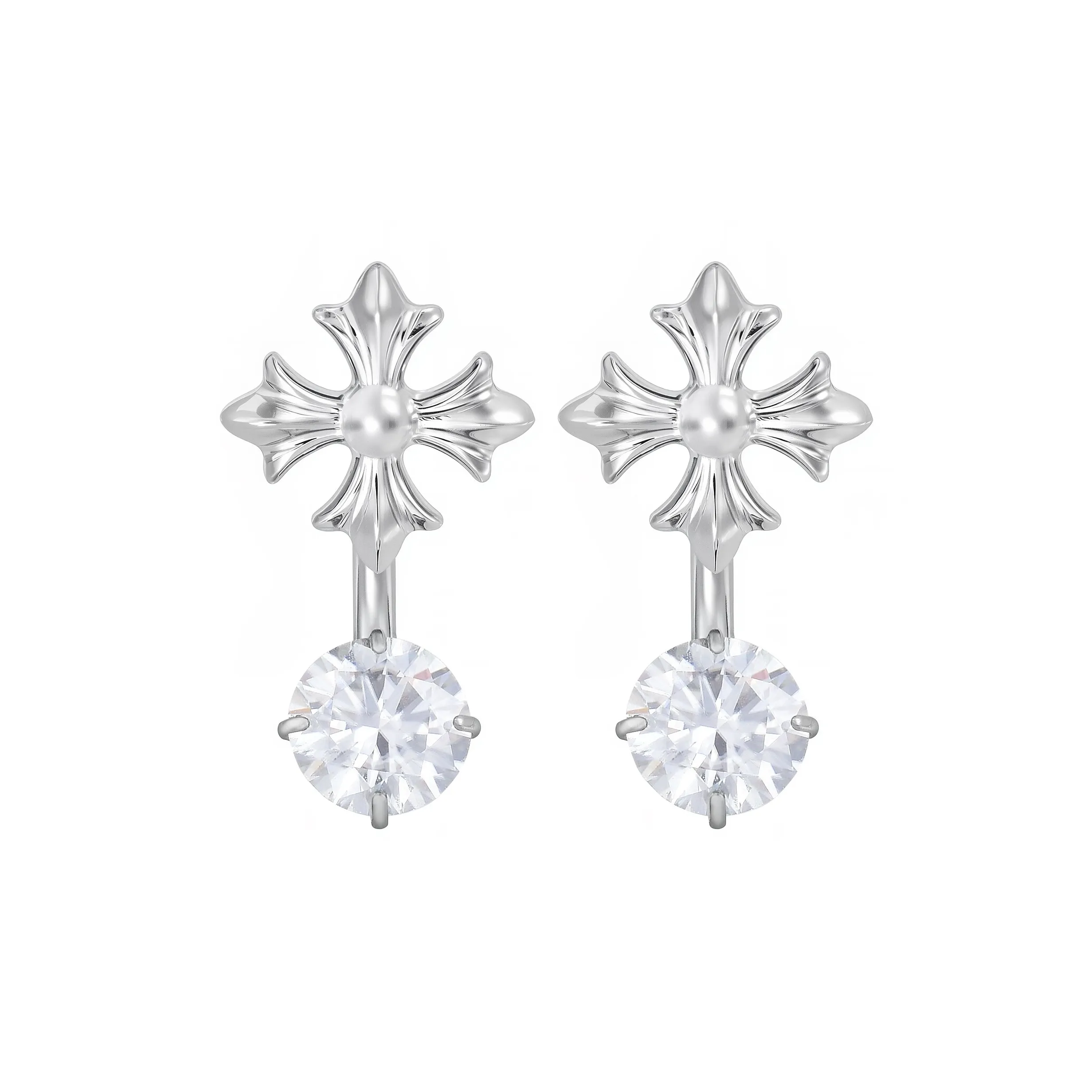 ICEGANG Серьги из муассанита Унисекс