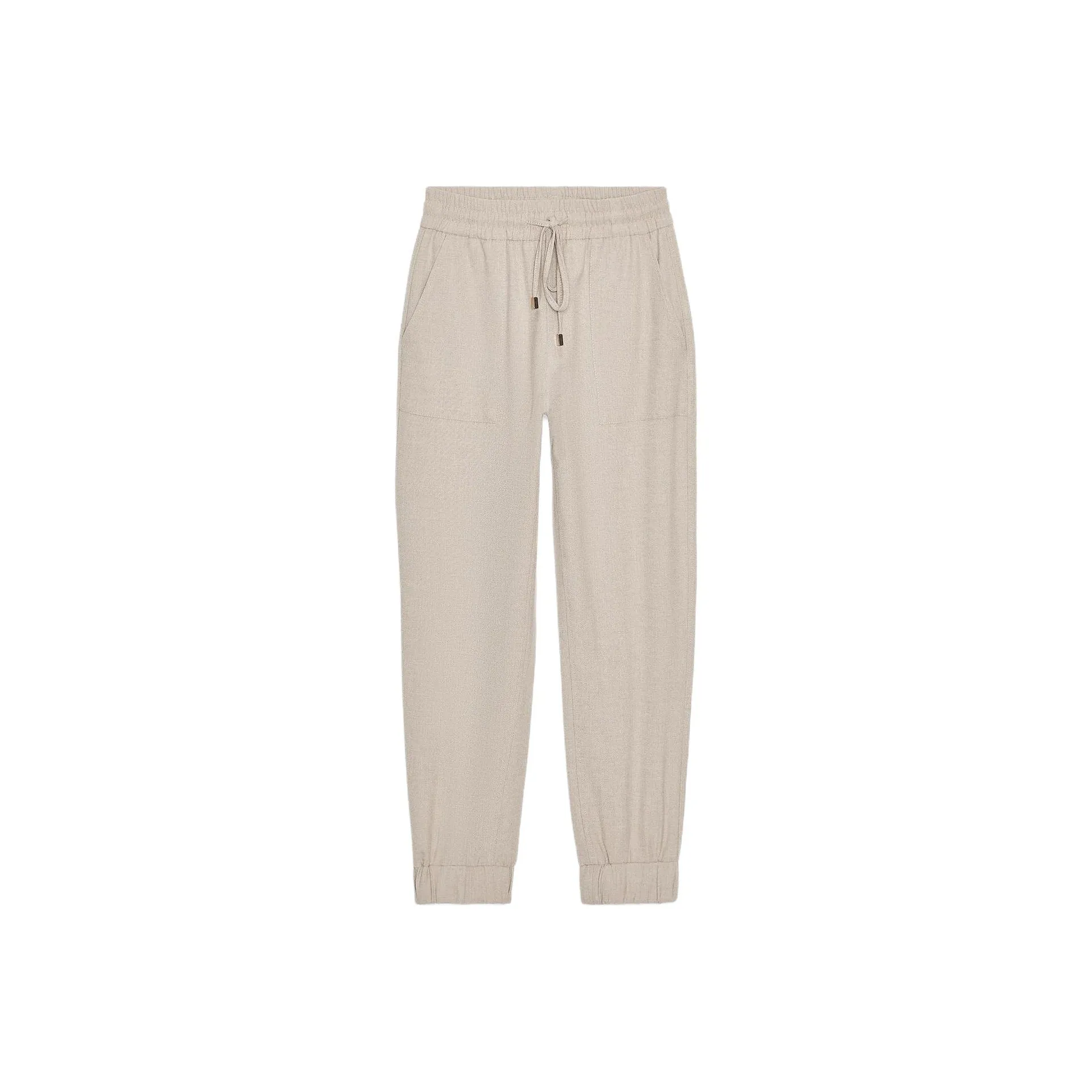 ZARA Песочный Зебра с принтом Женские Повседневные Штаны