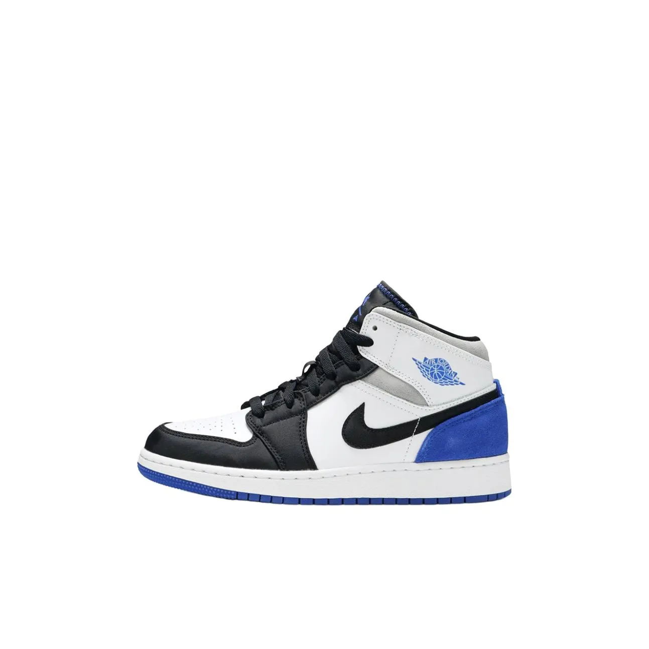 Jordan 1 Mid SE White Black Royal GS