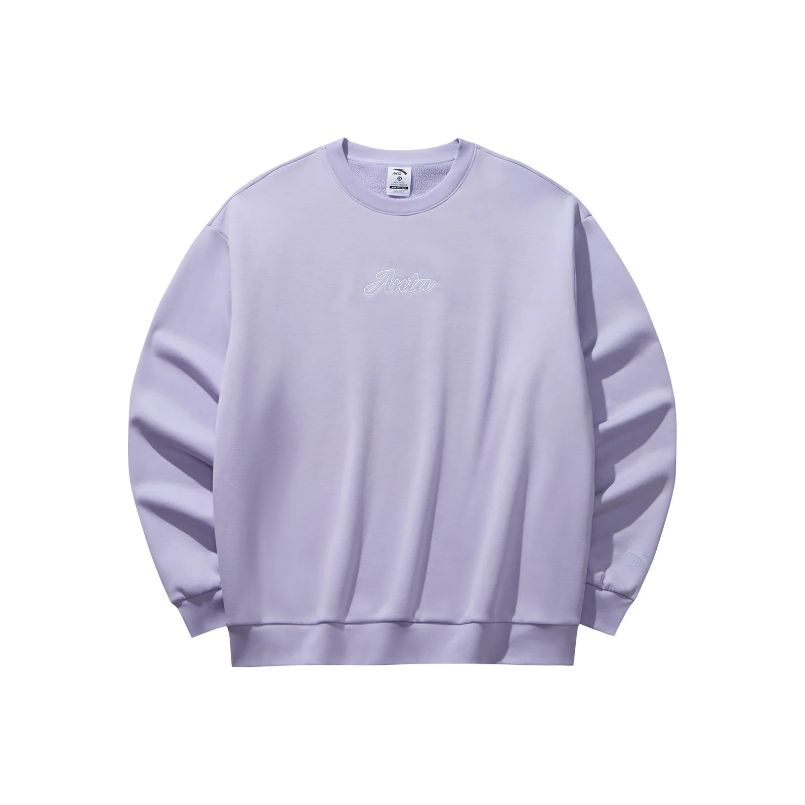 ANTA Свитшот Унисекс Пыльно-Светло-Фиолетовый