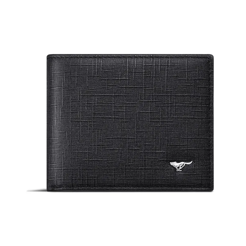 SEPTWOLVES Кошелек из ляжейного коровьего кожа стандартный мужской черный