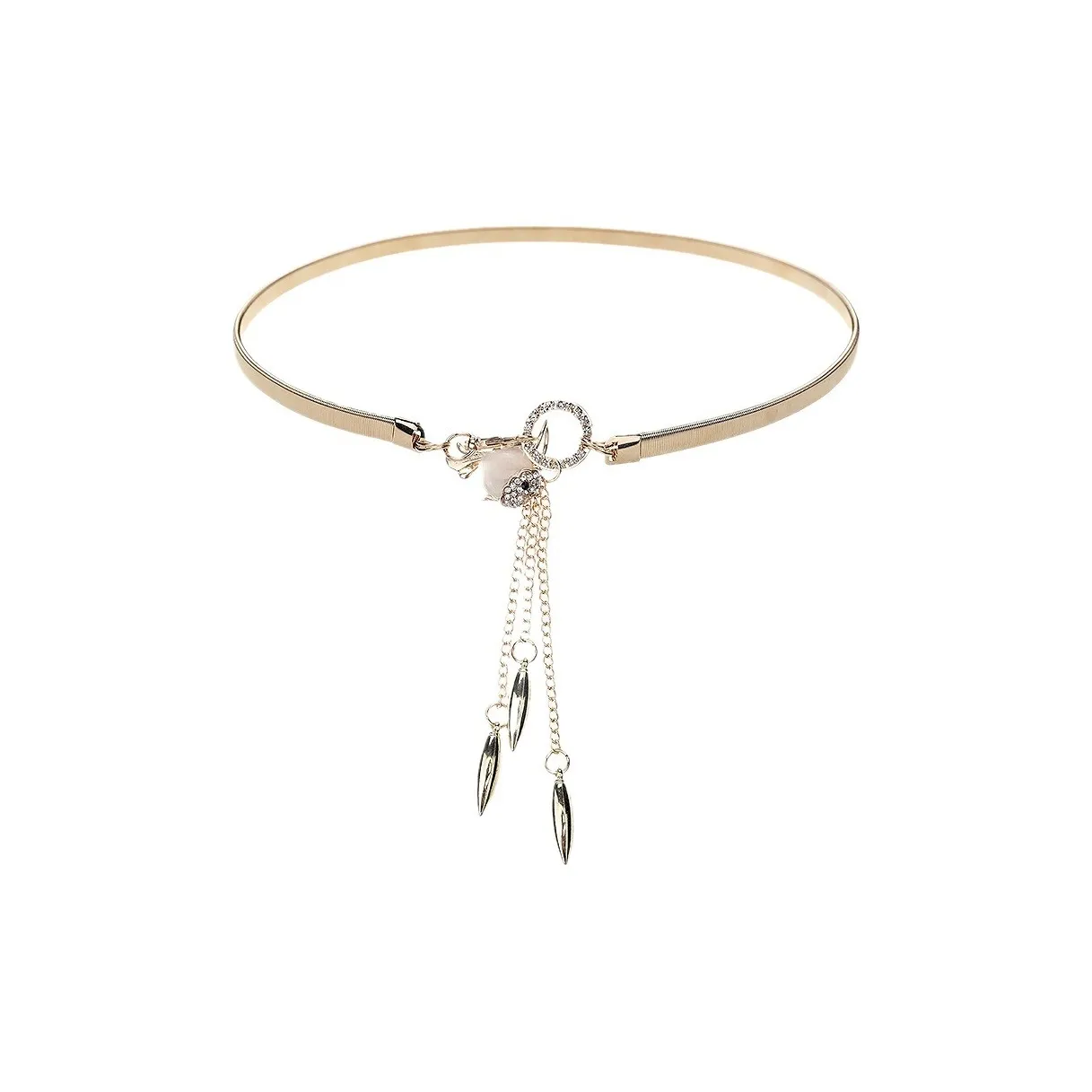 ALIEN BANG Сплав ПУ (полиуретан) Стекло Циркон Цепи для талии Женские 1