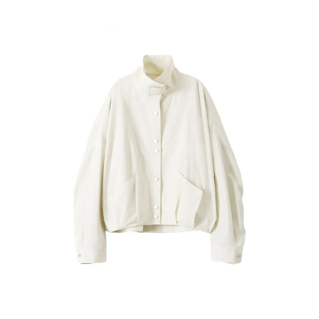 HEFENGJINYU Женские Весенний Осенний Сезон Тонкий Повседневный Маленький Топ с Длинными Рукавами и Прямым Кроем Плечей Унисекс