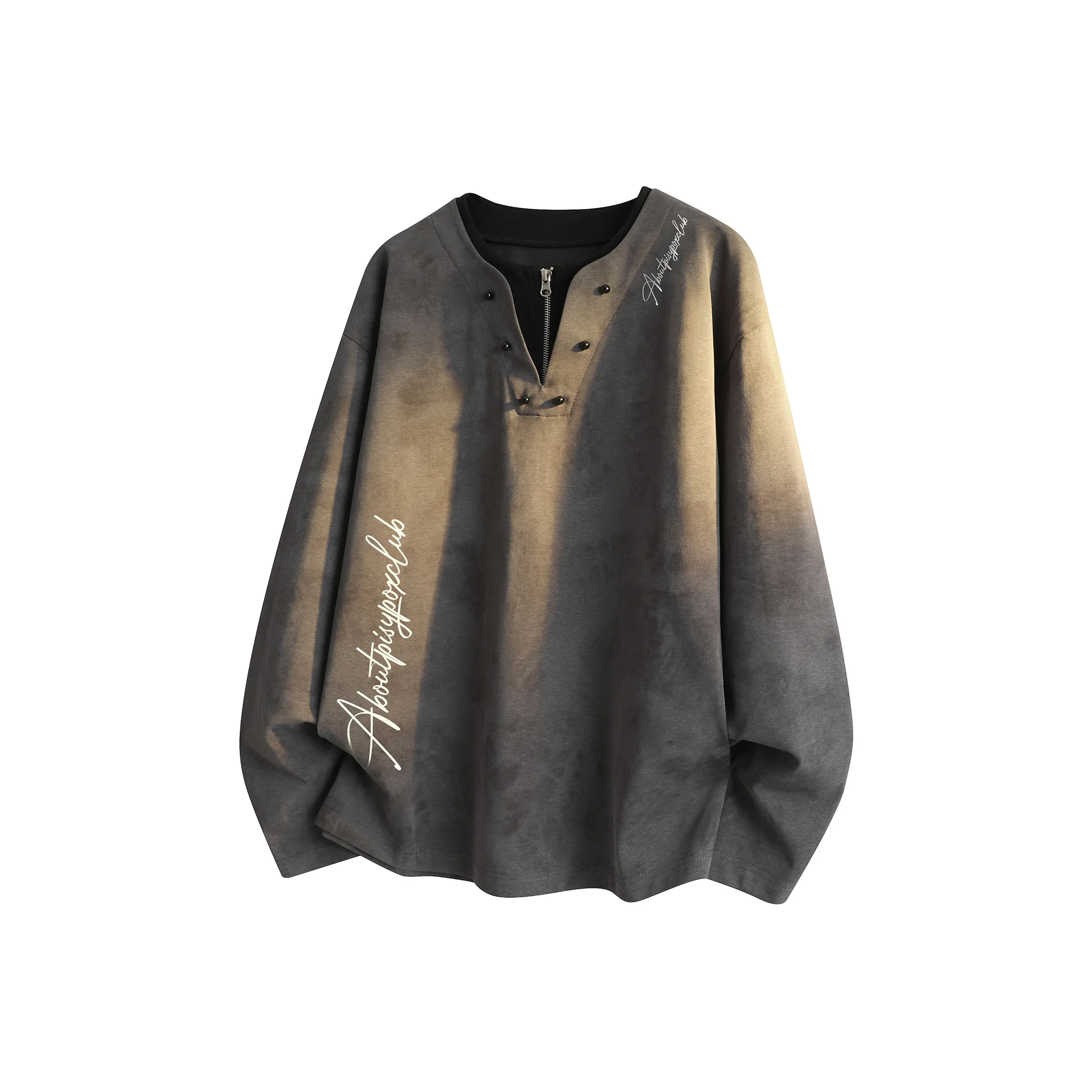 PISYPOX Длинный рукав Т-рубашка Унисекс