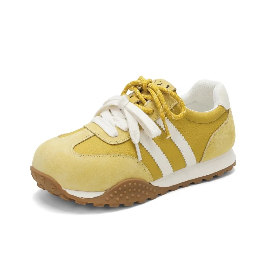 JOSINY 2025 Весна-осень Плоская подошва Универсальный Кружево Вверх Повседневный Платформа Спортивная Обувь Кроссовки для скейтбординга Женские