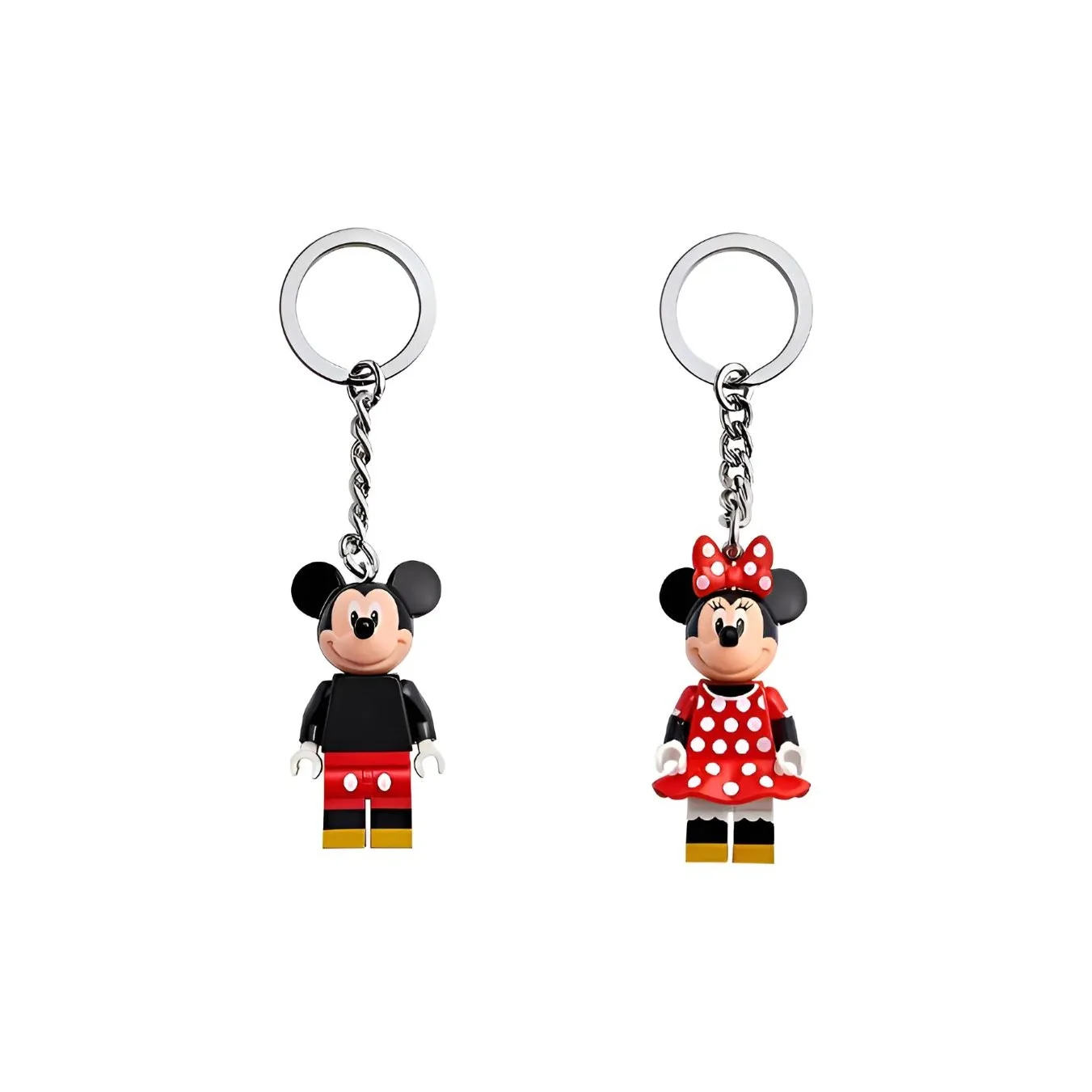 LEGO Mickey Mouse Minnie Mouse Couple Keychain 853998+853999 Anime / Games Pendants 853998+853999