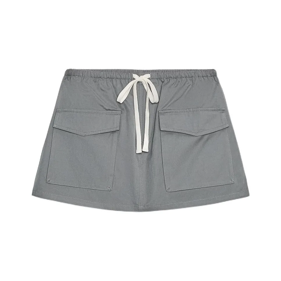 ZARA Medium Gray Women's Casual Shorts ZARA Средне-серые женские повседневные шорты