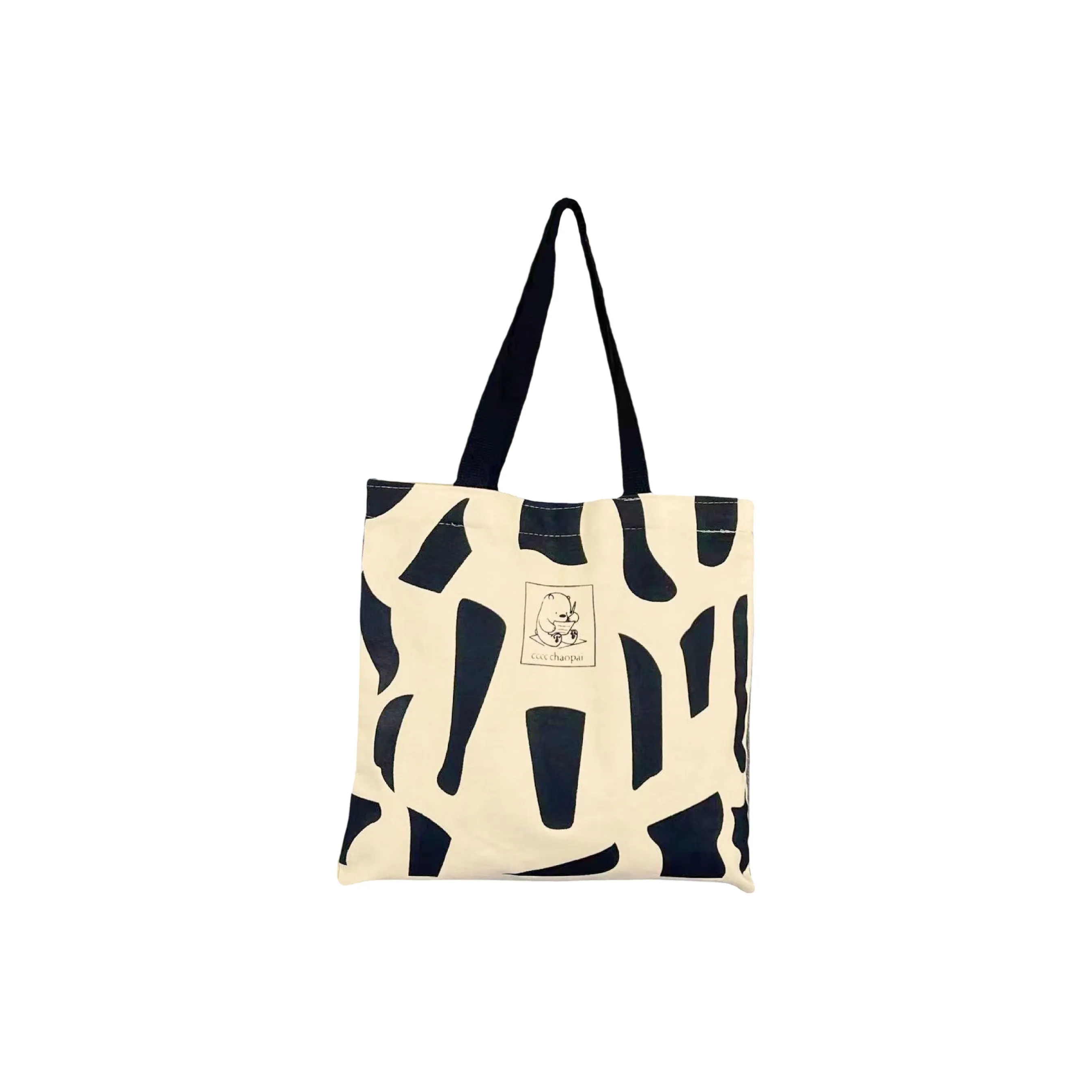 BEAUTIFUL AND CHARMING Геометрический Медведь Холщовая Сумка Повседневная Сумка Переносная Сумка для Хранения