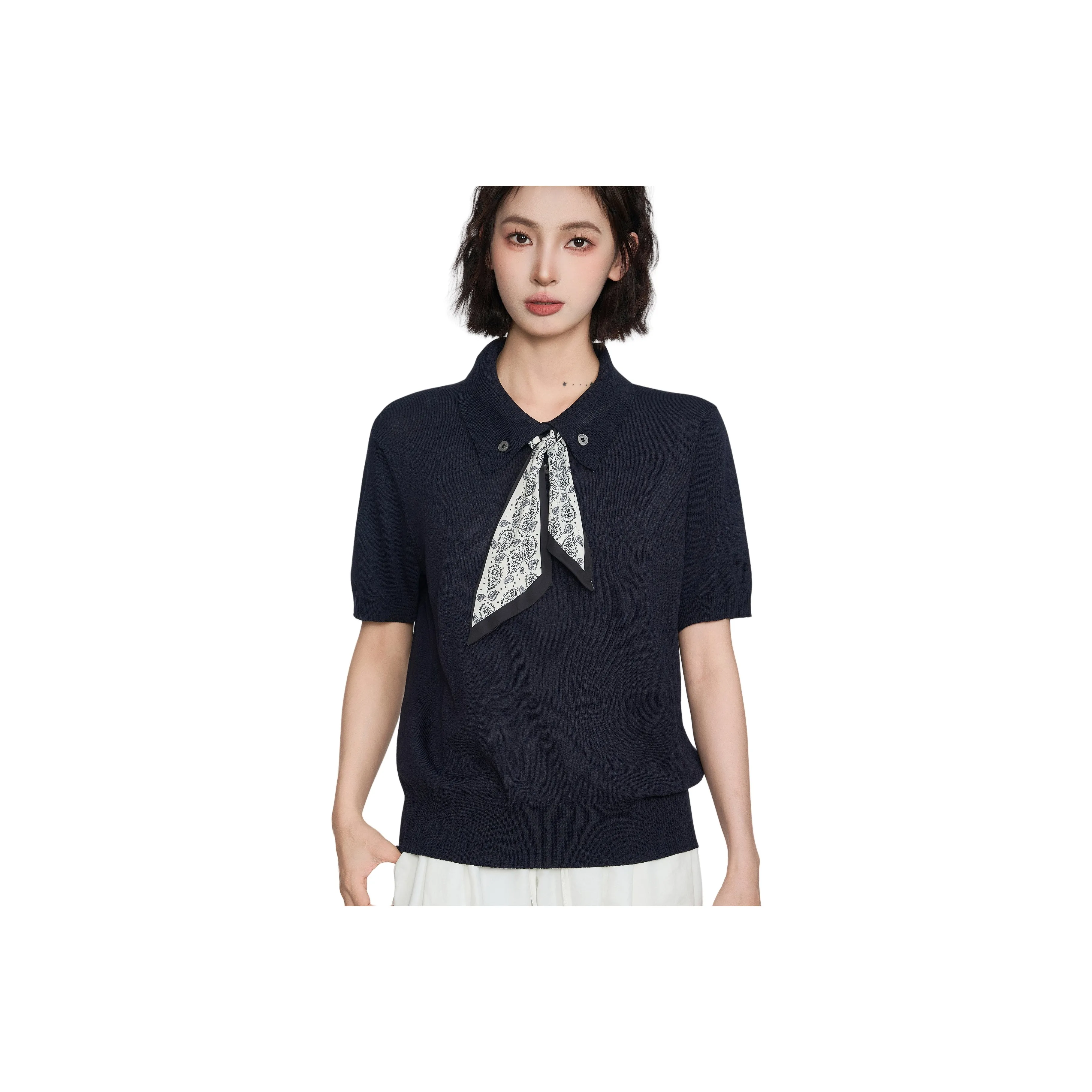 Princess Berdele T-рубашка облегающий крой укороченный с короткими рукавами трикотажная ткань топ женский