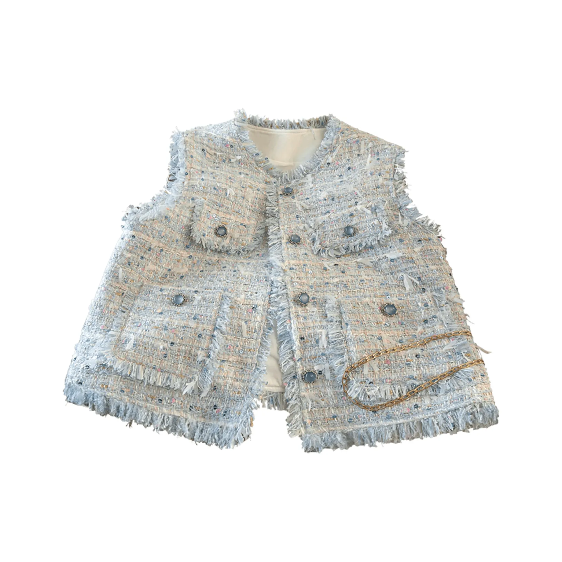 Cypress House Светло-Синие Женские Жилеты