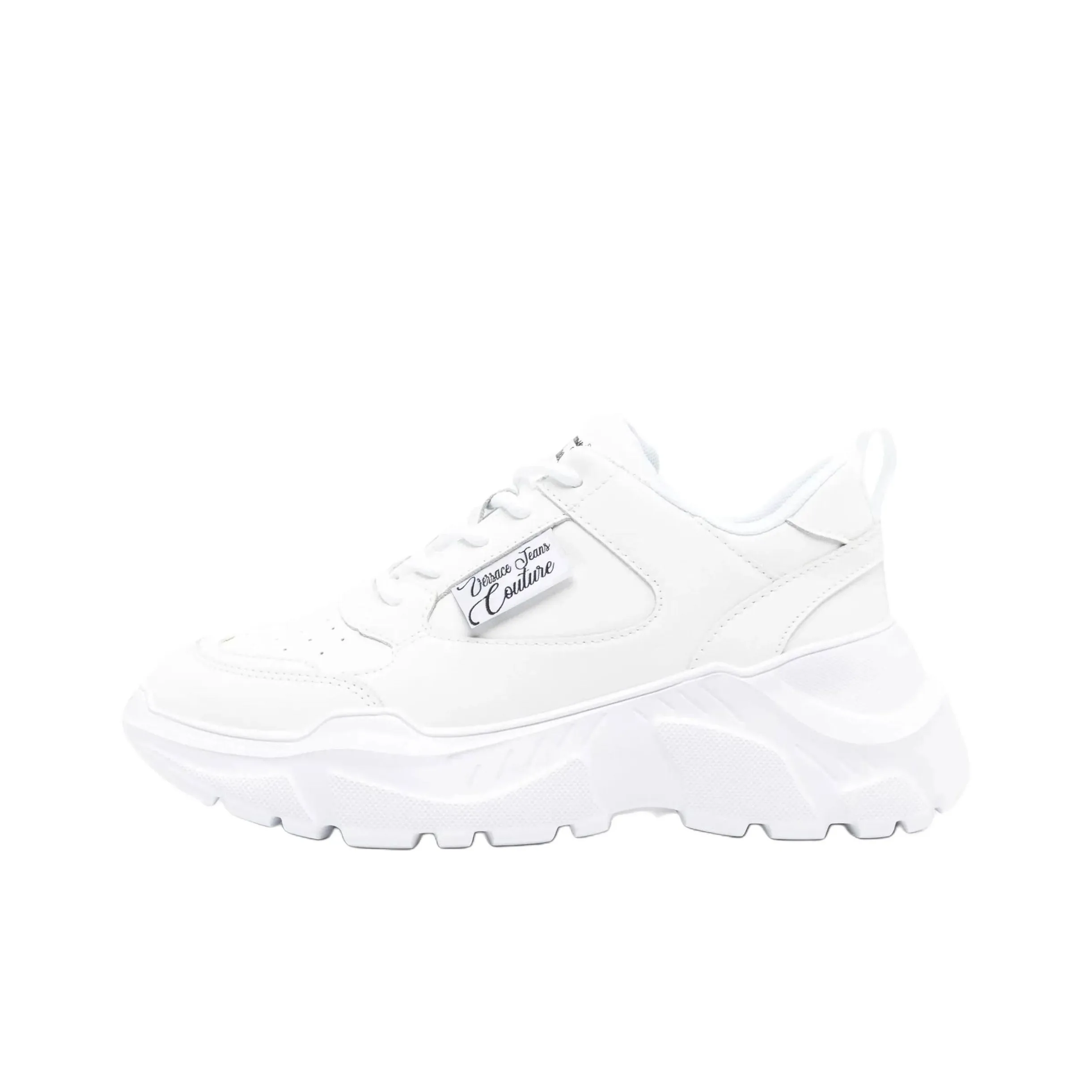 VERSACE JEANS COUTURE Низкий топ толстая подошва кроссовки женские белые