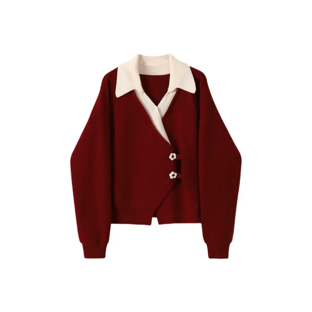 Vine Color Красный Женский Трикотаж